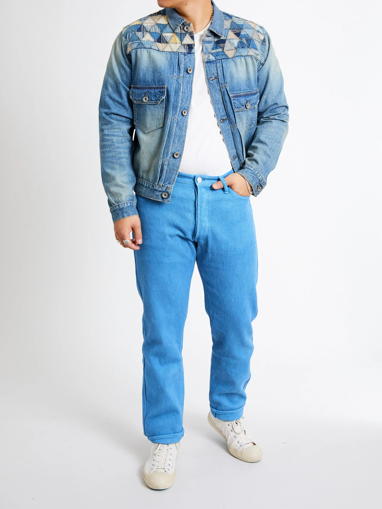 "Awa-Ai" Asagi Indigo Sashiko Pants - Regular Tapered Fit - Image 15