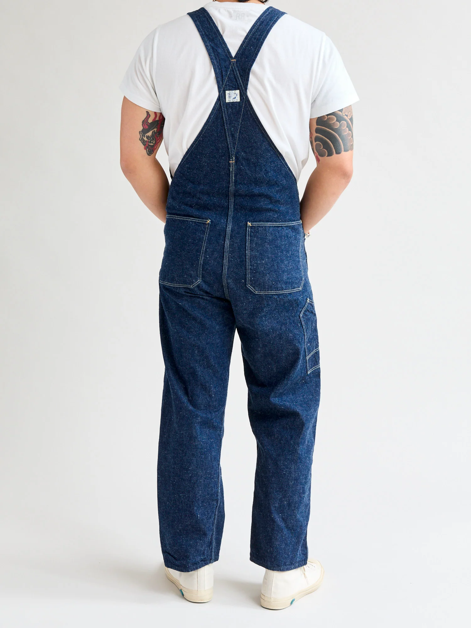 1930's Denim Overall in Indigo One Wash - Image 4