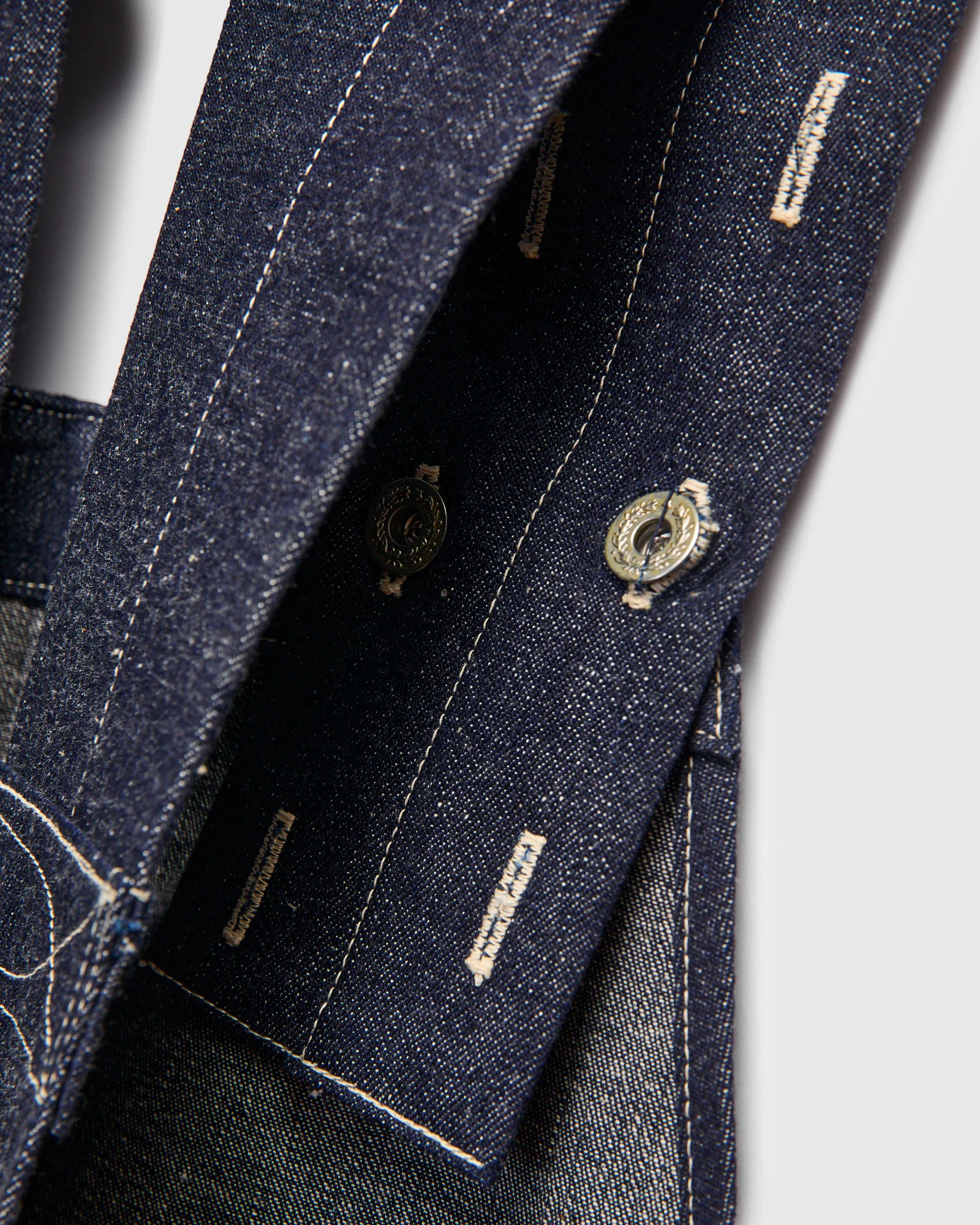 1930s Denim Overall Dungarees in Indigo Blue - Image 10