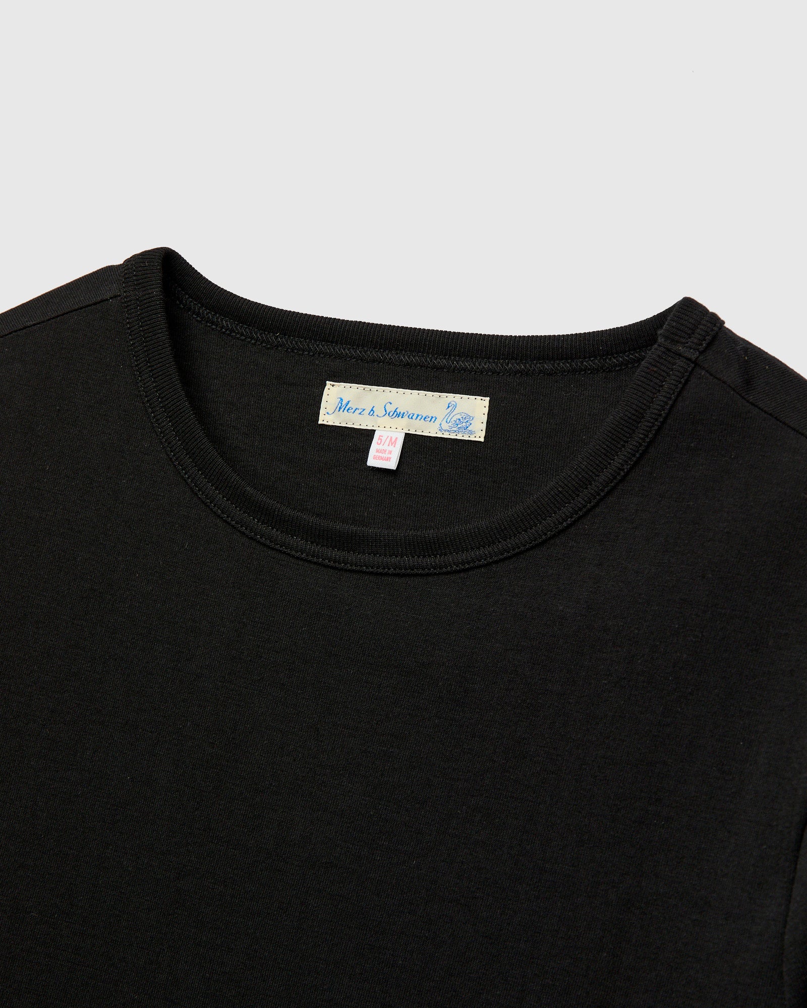 1950s "Good Originals" 5.5oz Loopwheel T-Shirt in Deep Black - Image 3