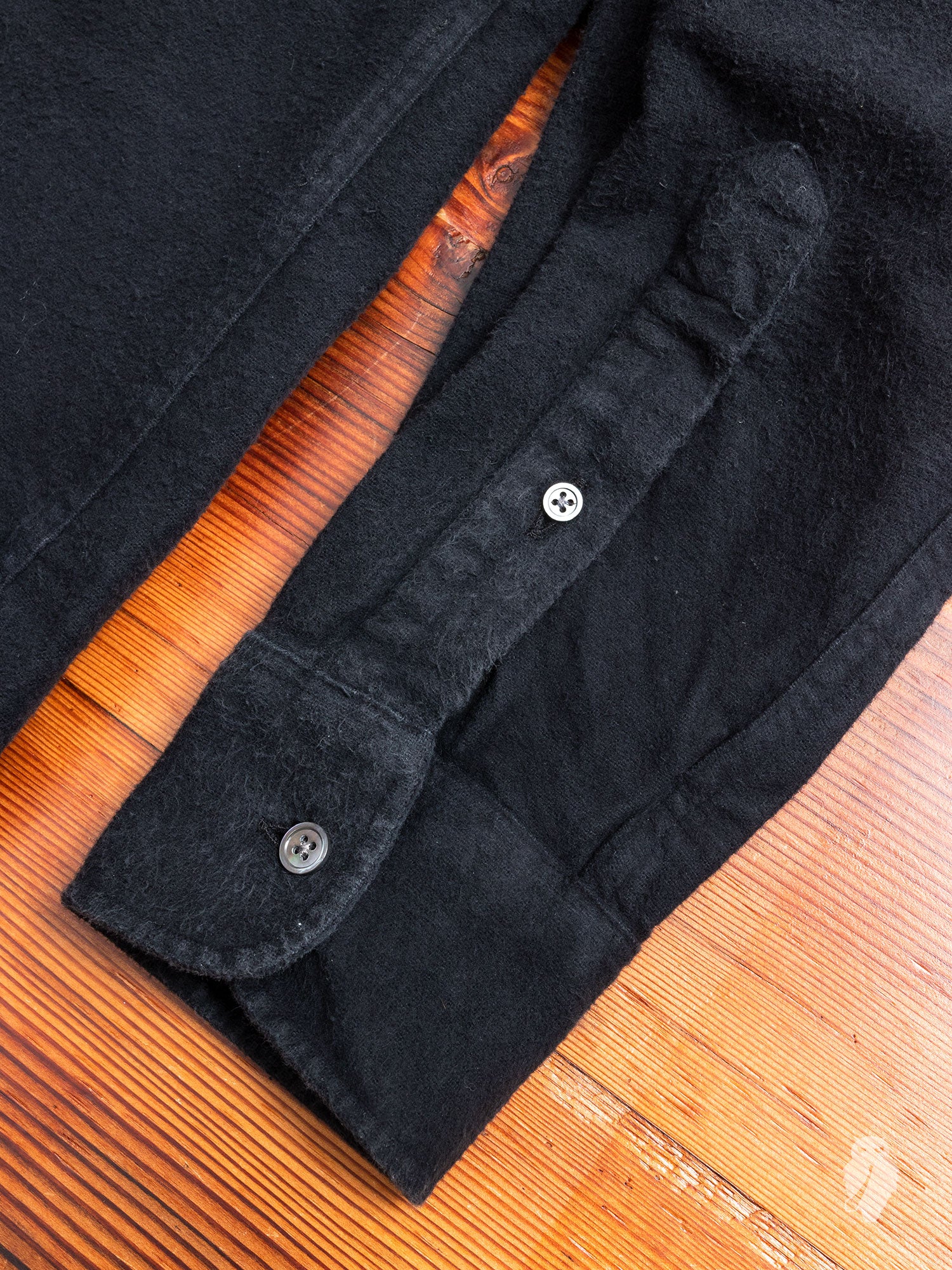 1950s Ultimate Flannel in Mudd Black - Image 6