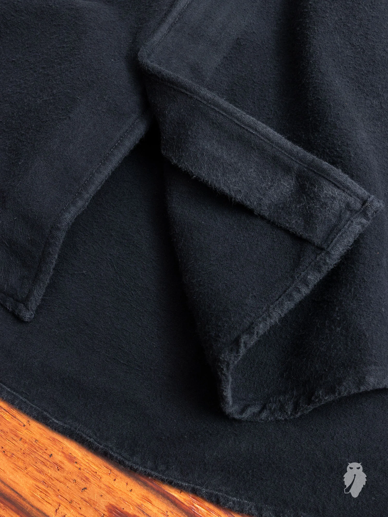 1950s Ultimate Flannel in Mudd Black - Image 7
