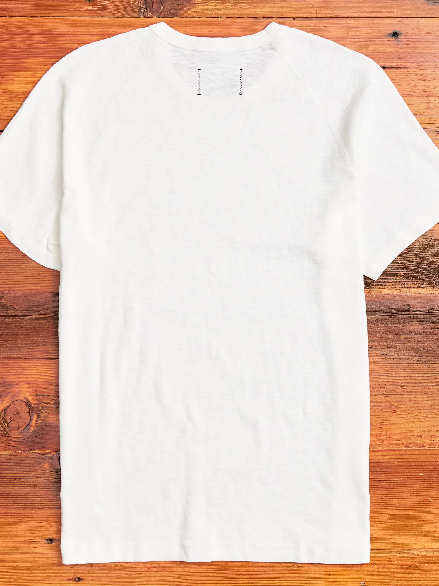 1x1 Slub T-Shirt in White - Image 7
