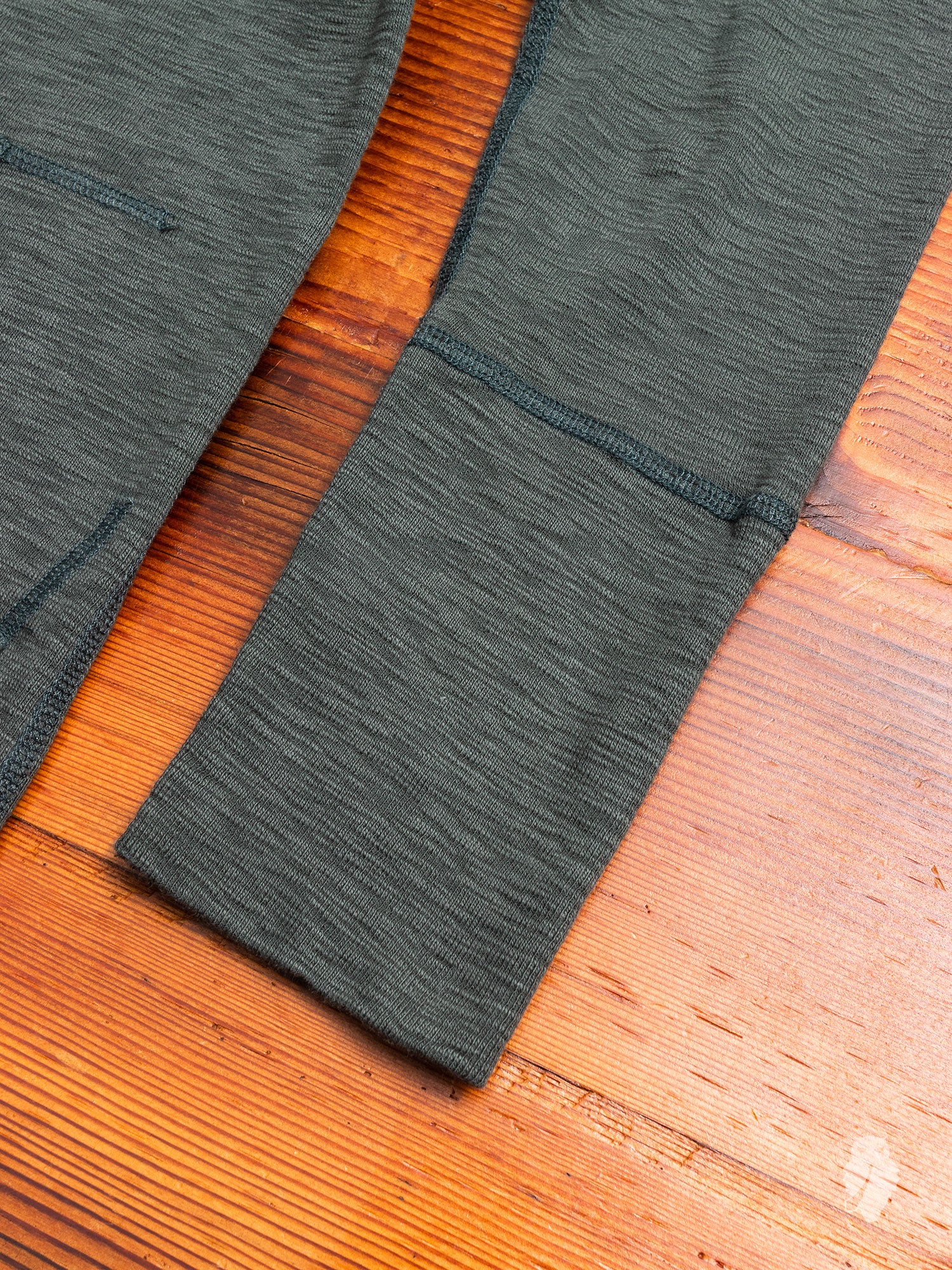 1x1 Slub Zip Hoodie in Pine - Image 5
