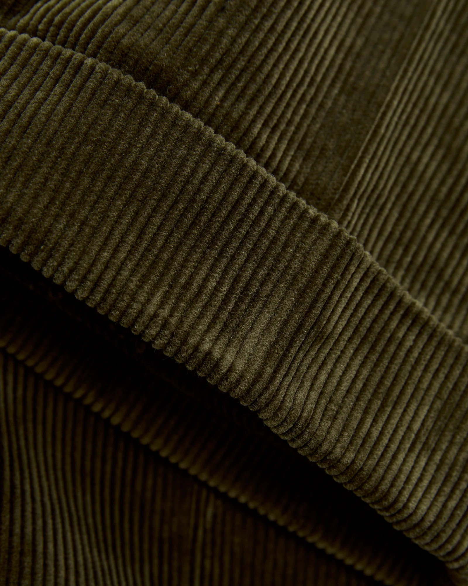 2-Pleat Corduroy Trousers in Dark Green - Image 8