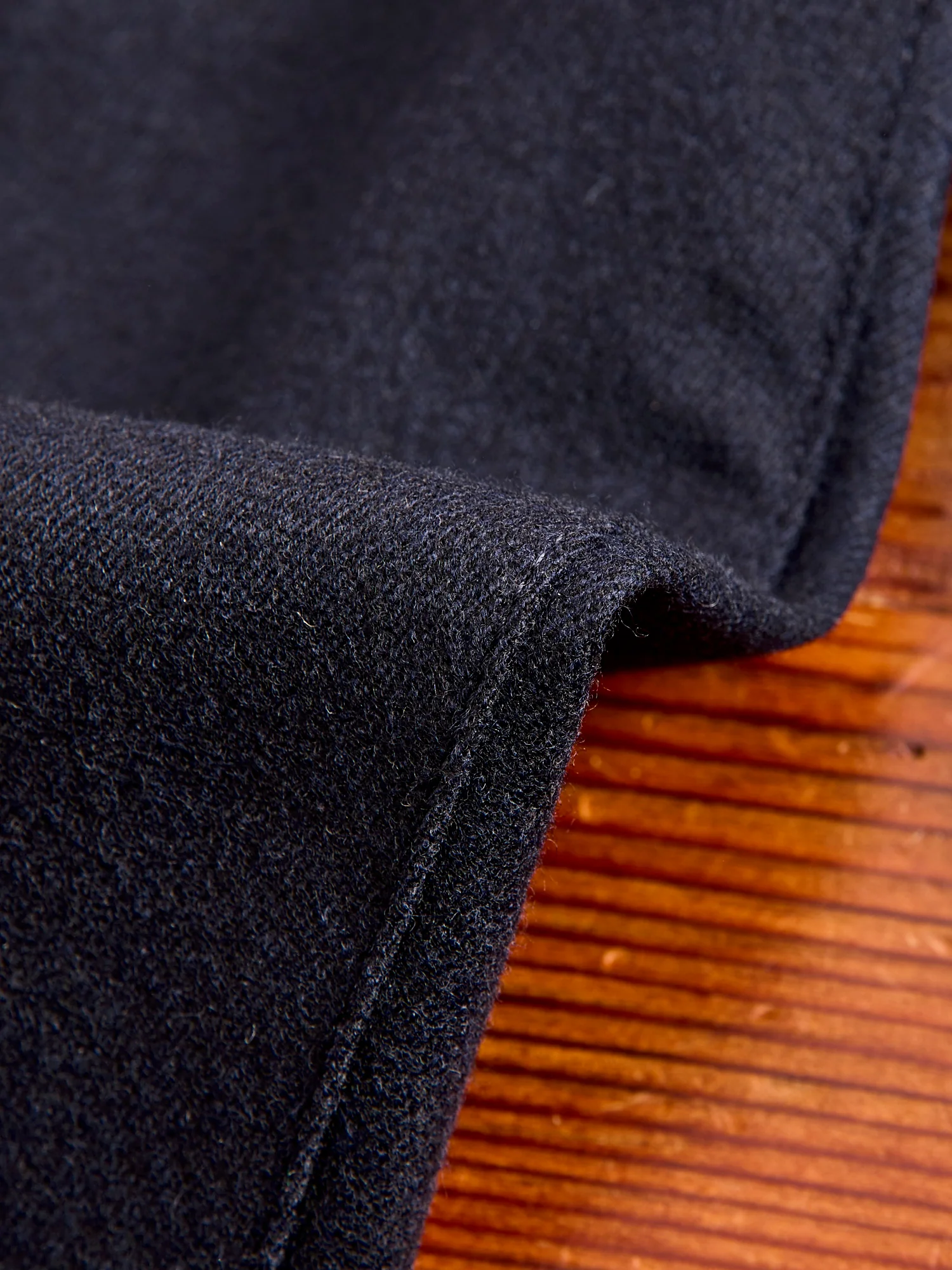 2-Pleat Flannel Trousers in Navy - Image 8