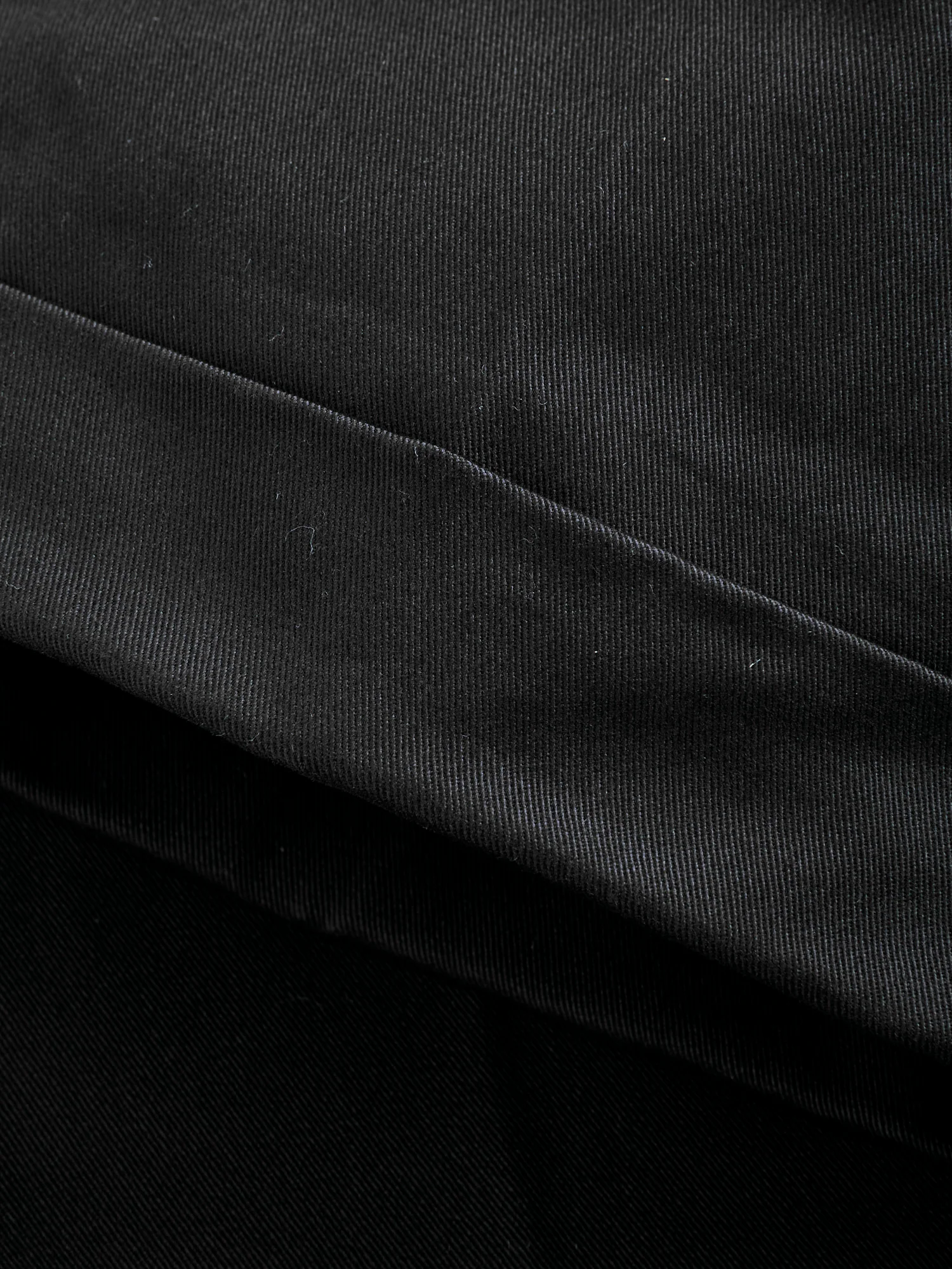 2-Pleat Twill Trousers in Black - Image 9