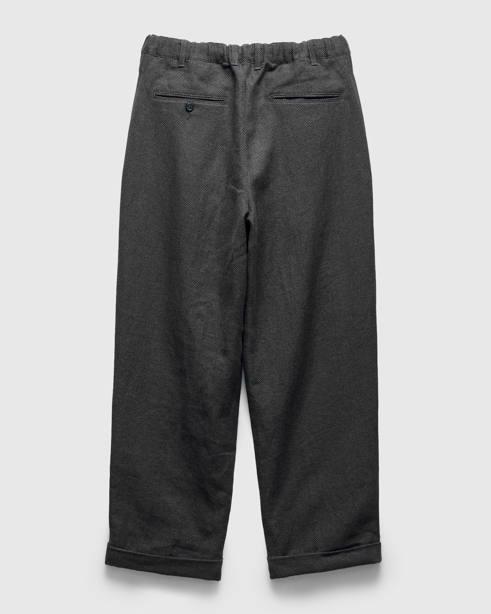 2-Pleats Cotton Linen Relax Trousers in Grey - Image 3