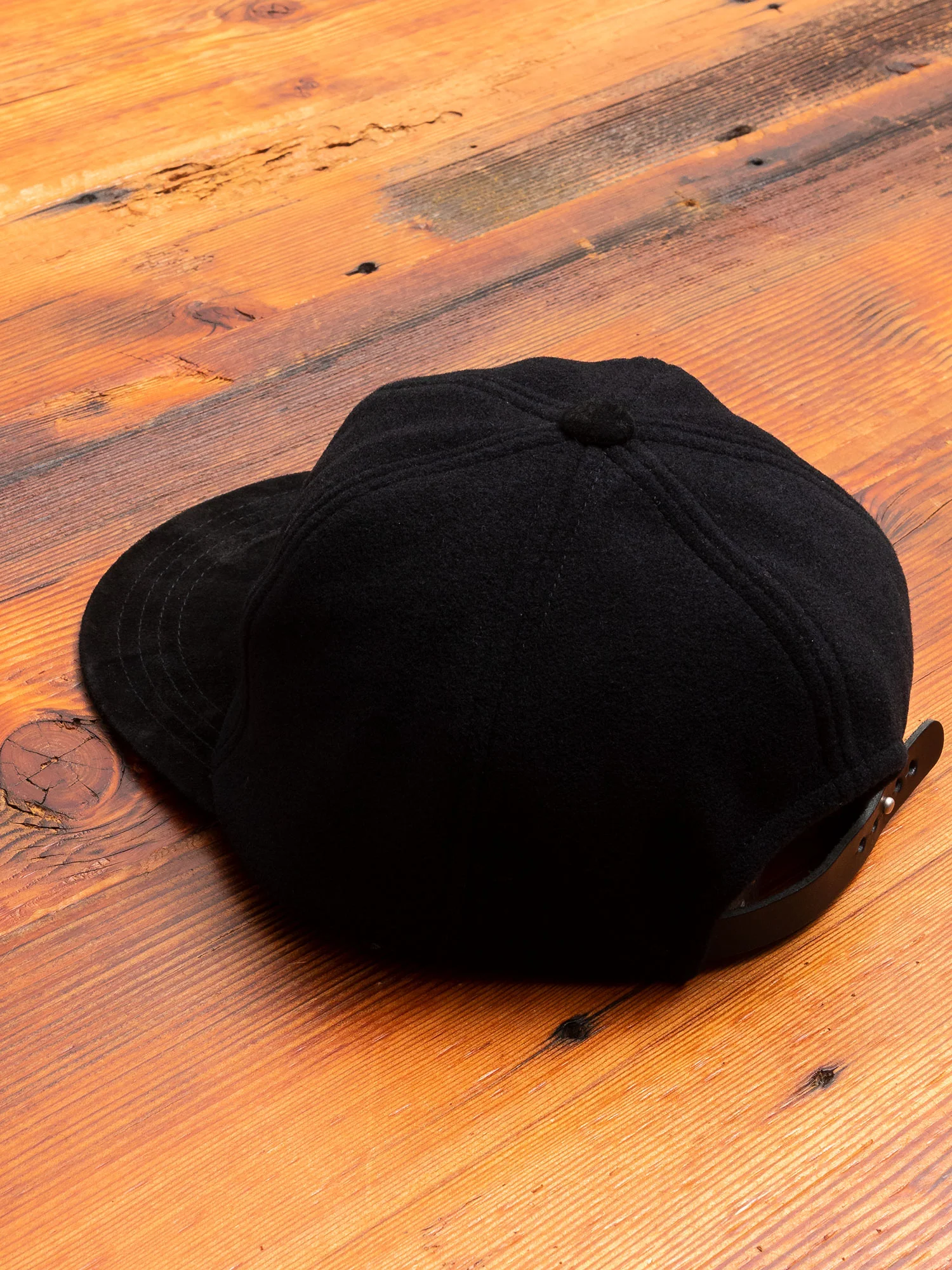 2 Tone Wool Cap in Black - Image 2