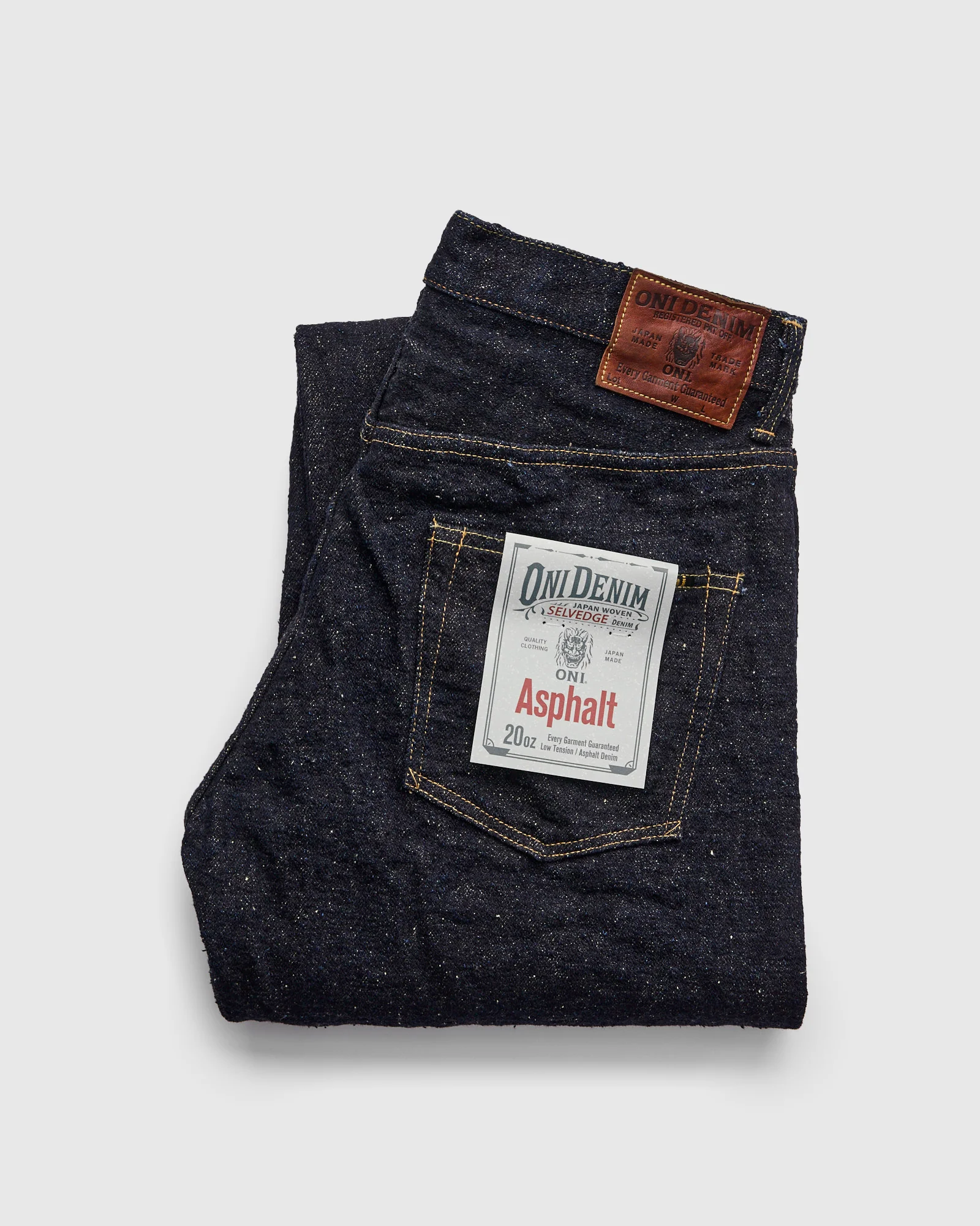 200 "Asphalt" 20oz Selvedge Denim - Wide Straight Fit