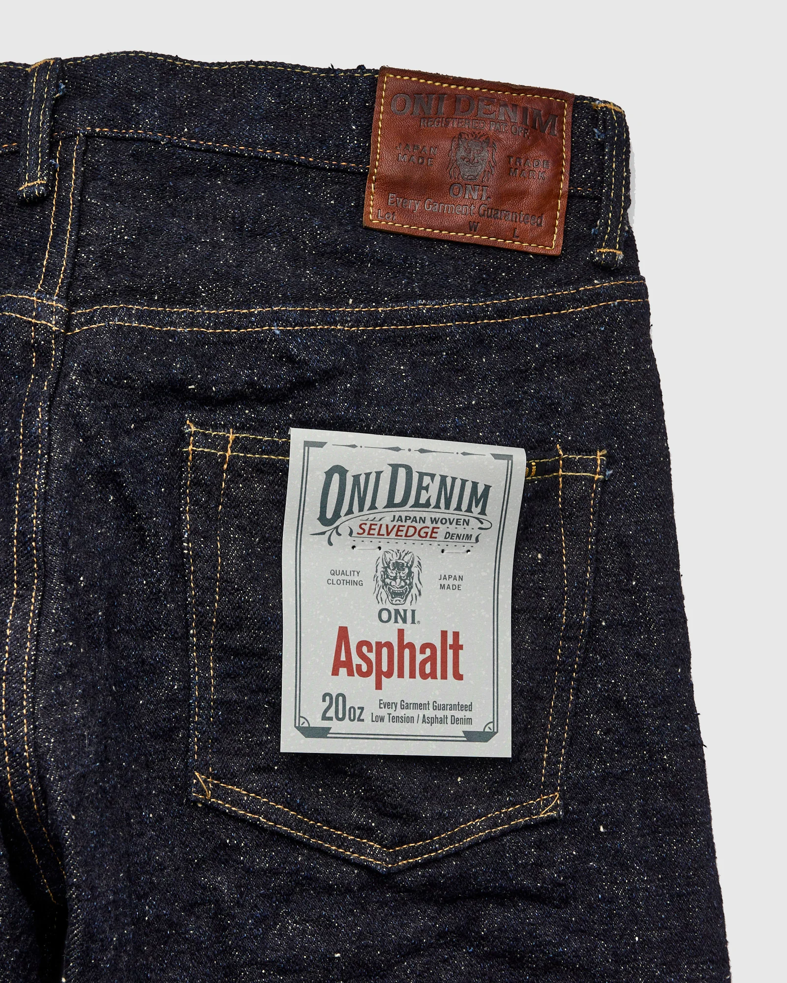 200 "Asphalt" 20oz Selvedge Denim - Wide Straight Fit - Image 4