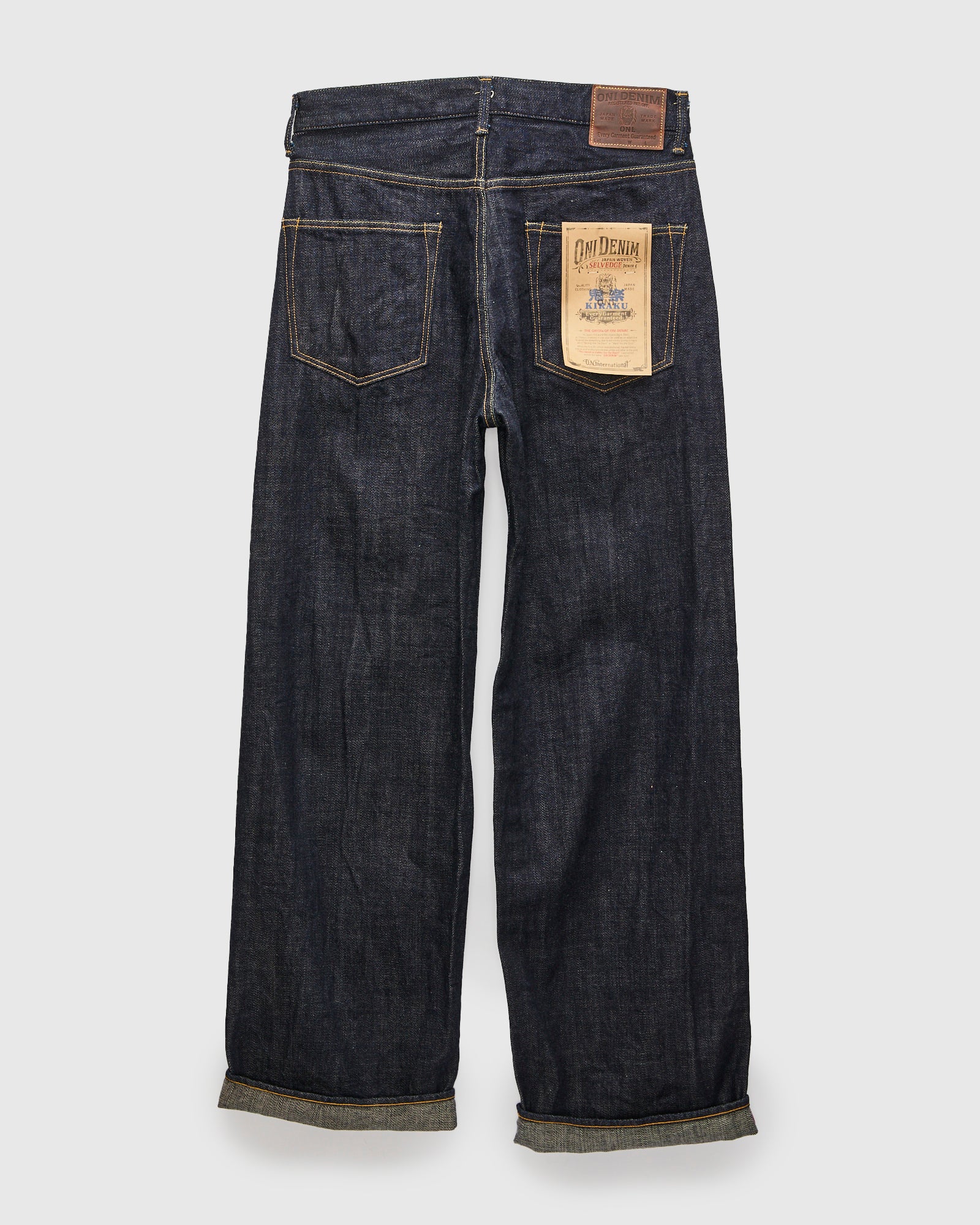 222-Kiraku "Natural Indigo" 12oz Selvedge Denim - Super Wide Straight Fit - Image 3