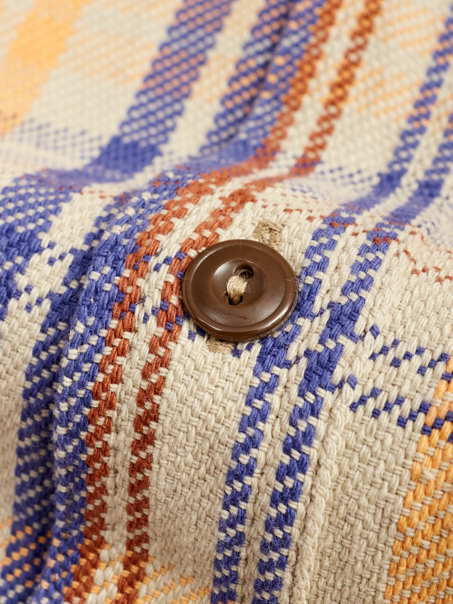 720WS Heavy Flannel Shirt in Beige - Image 5