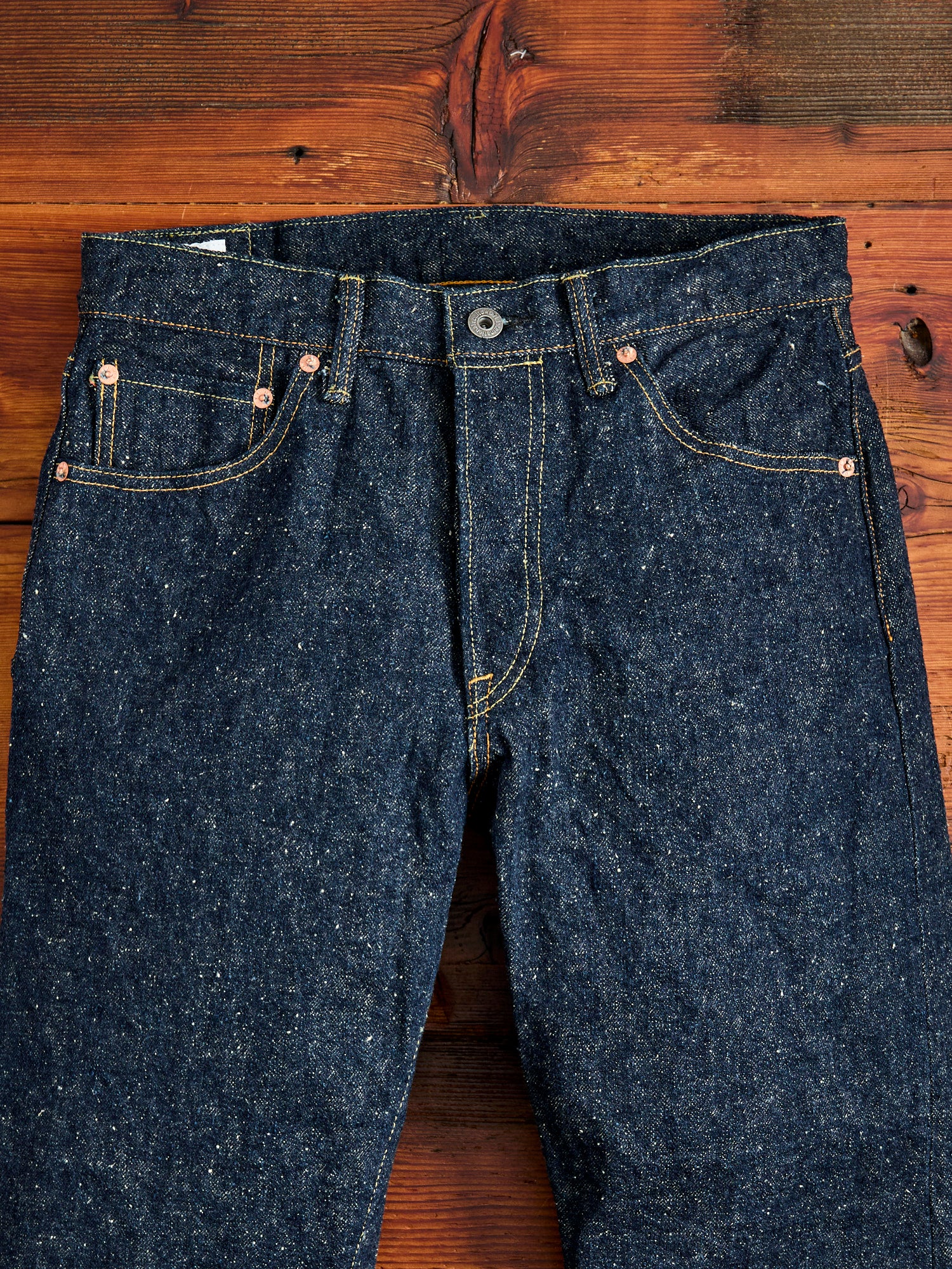 246-CCD "Crushed Concrete" 15oz Selvedge Denim - Clean Straight Fit - Image 6