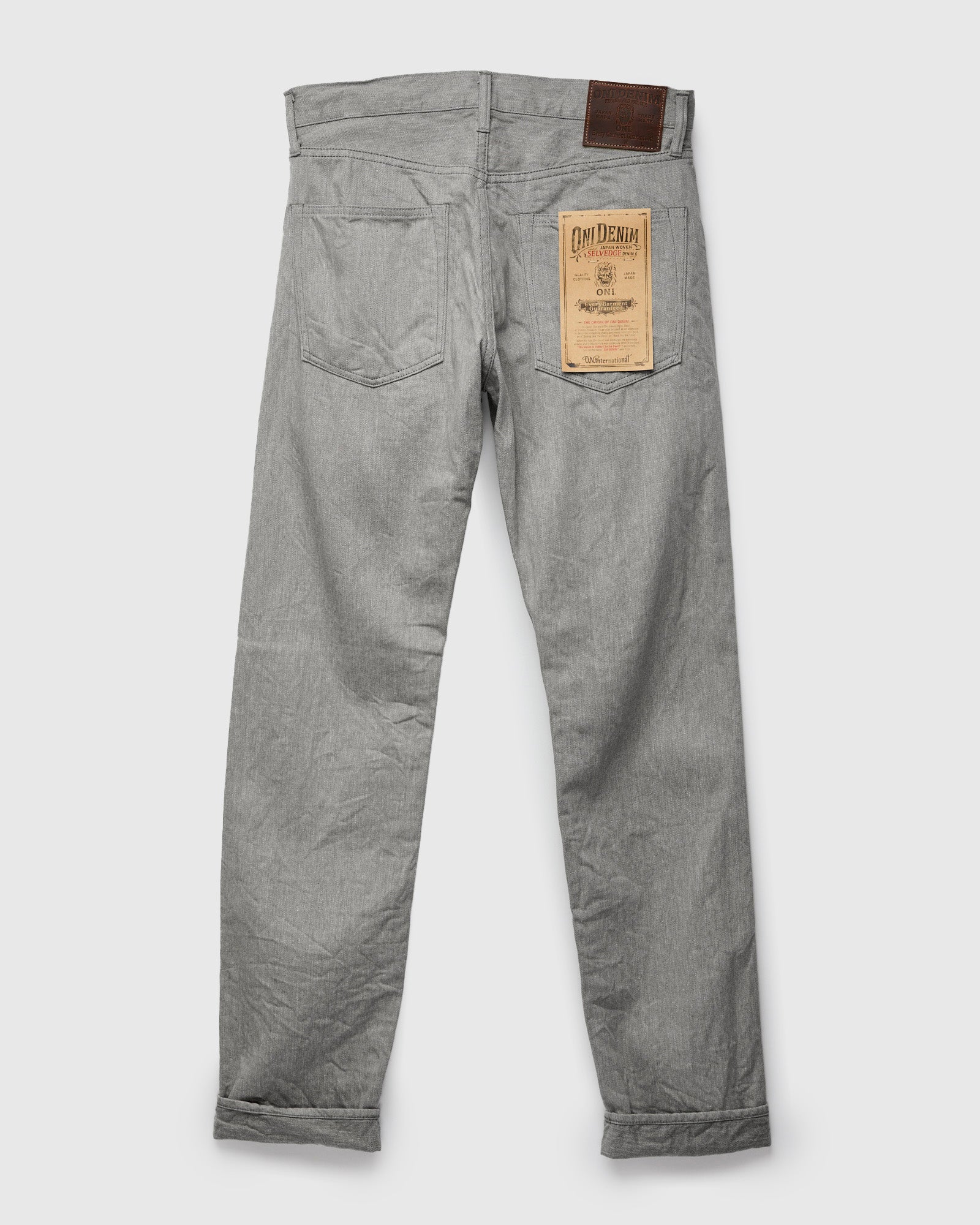 246-Moku "Heather Grey" 11oz Selvedge Denim - Clean Straight Fit - Image 3