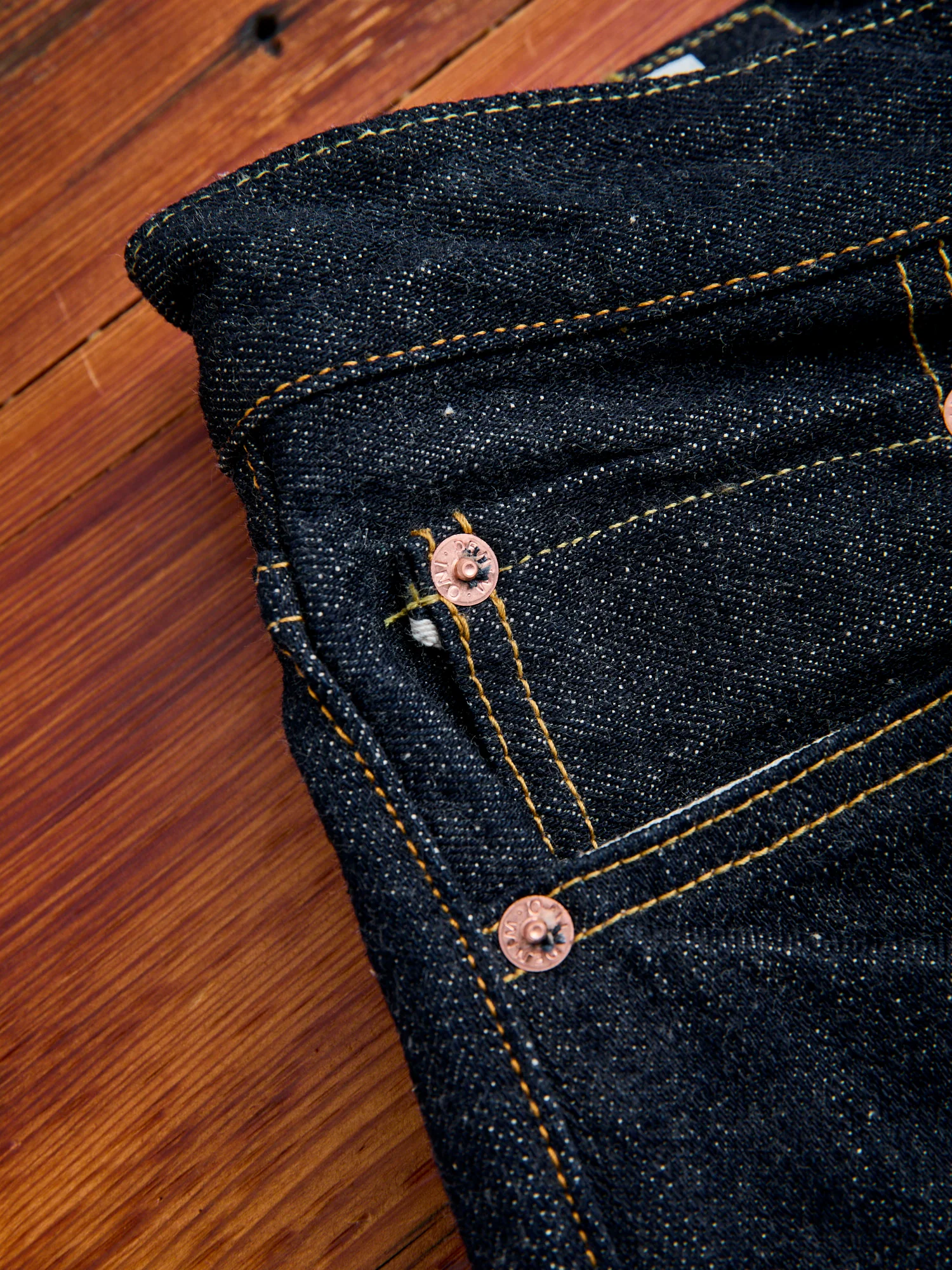 246 "Sleeping Demon" Natural Indigo 15.5oz Selvedge Denim - Clean Straight Fit - Image 10