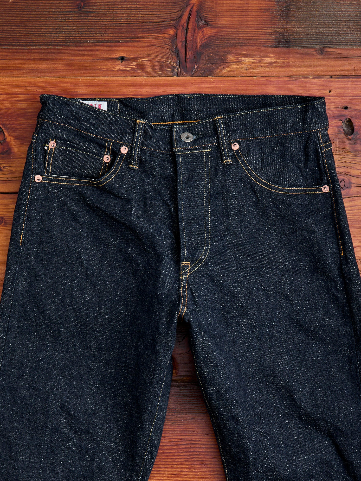 246 "Sleeping Demon" Natural Indigo 15.5oz Selvedge Denim - Clean Straight Fit - Image 6