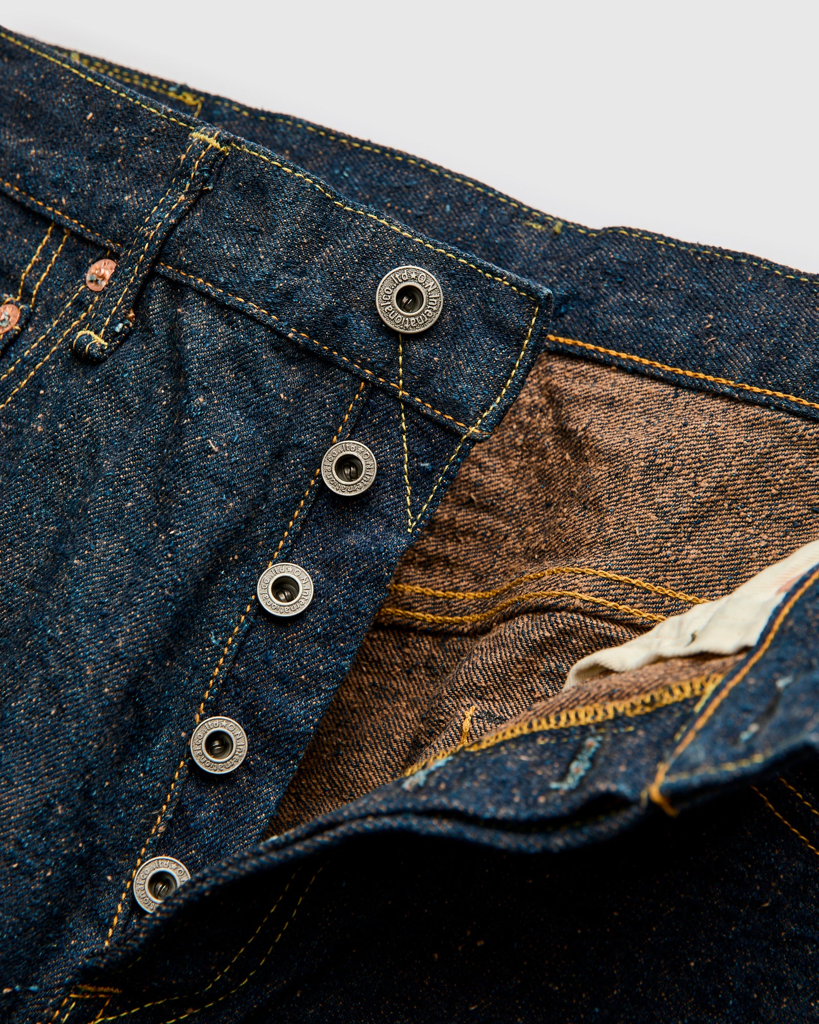 246CCD-MOCA "Crushed Concrete Mocha" 15oz Selvedge Denim - Clean Straight Fit - Image 7