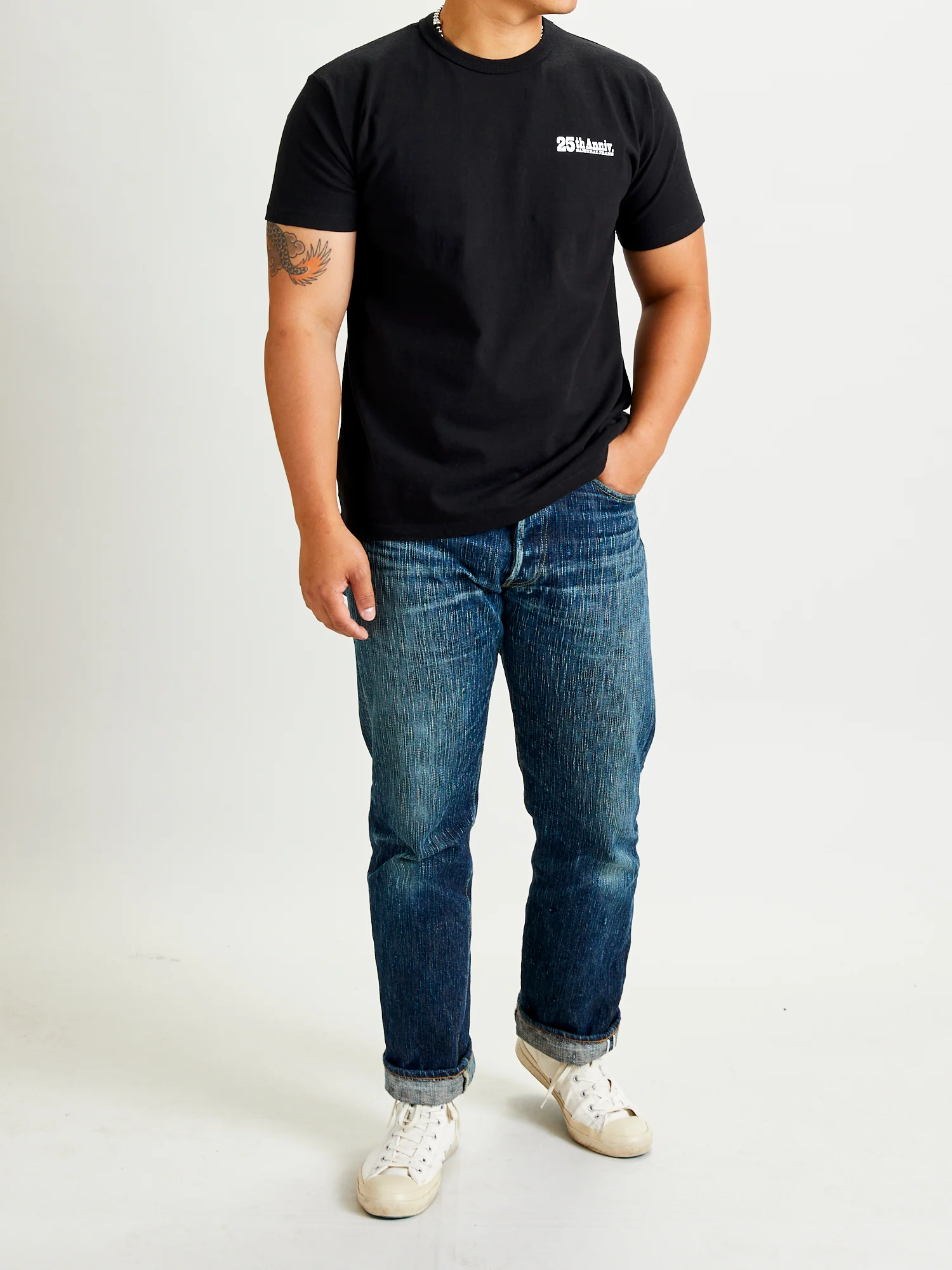 "25th Anniversary" Heavyweight T-Shirt in Black - Image 10