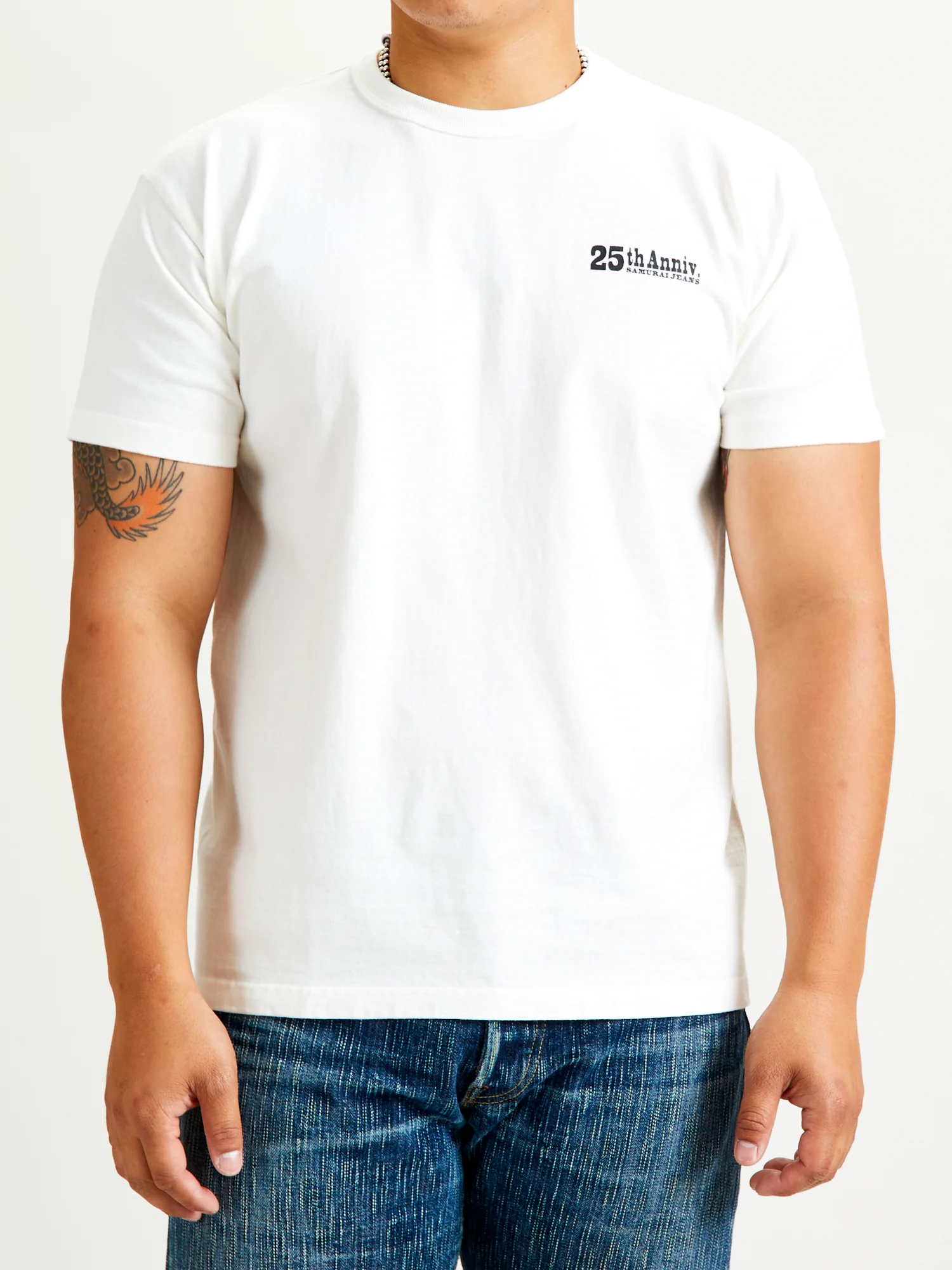 "25th Anniversary" Heavyweight T-Shirt in White - Image 3