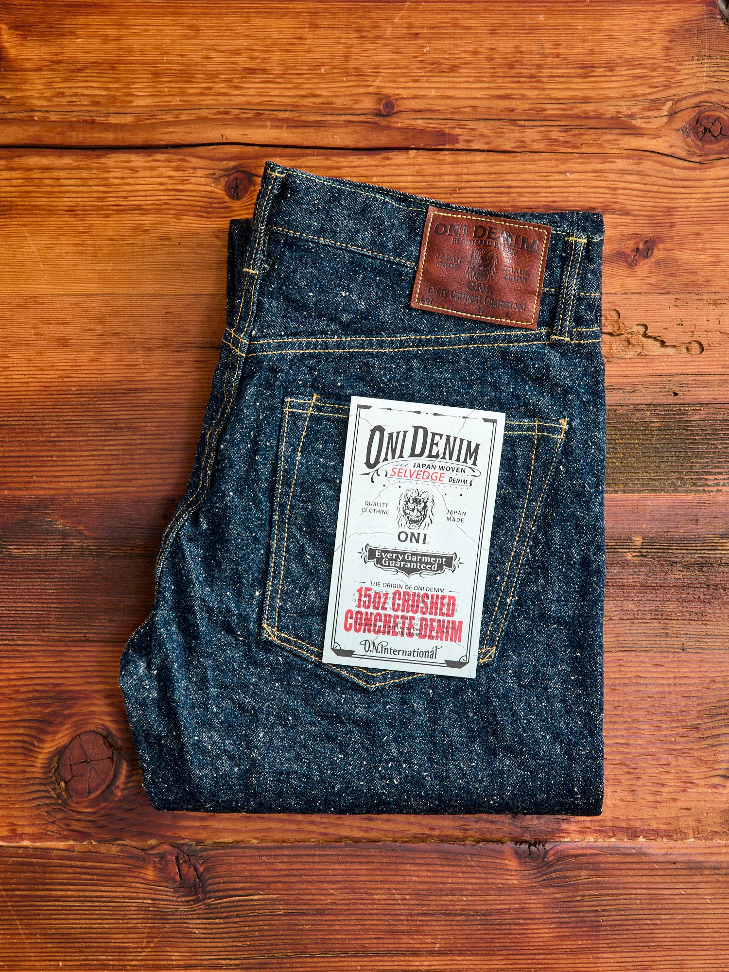 288-CCD "Crushed Concrete" 15oz Selvedge Denim - Classic Straight Fit - Image 2