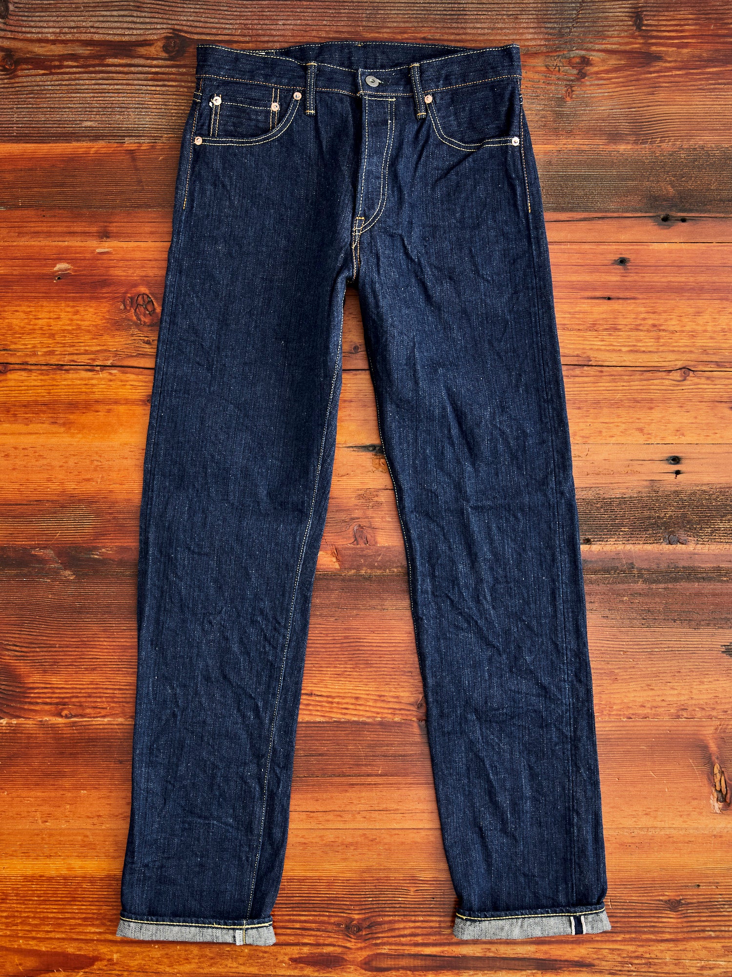 288 "Kiwami" 16oz Natural Indigo Selvedge Denim - Classic Straight Fit - Image 4