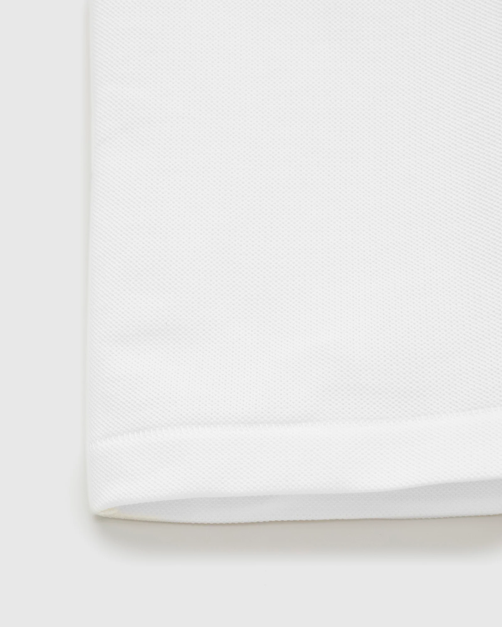 2PKPL "Good Originals" Loopwheel Polo Shirt in White - Image 5