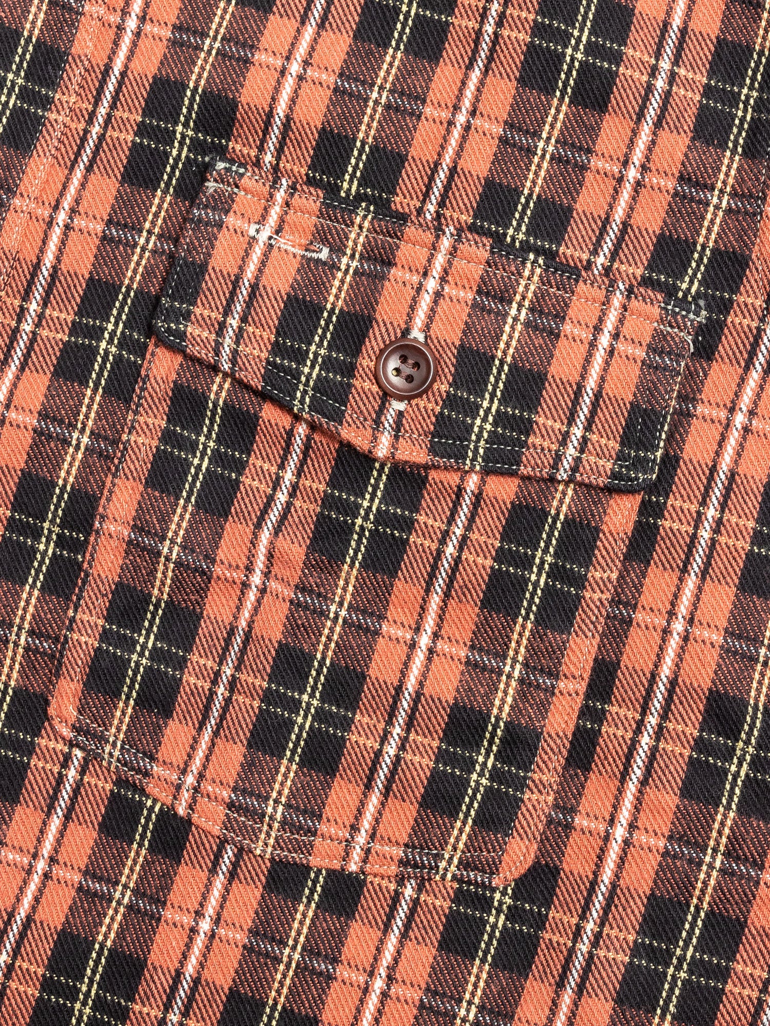 3022 Brushed Flannel Shirt in Salmon - Image 5