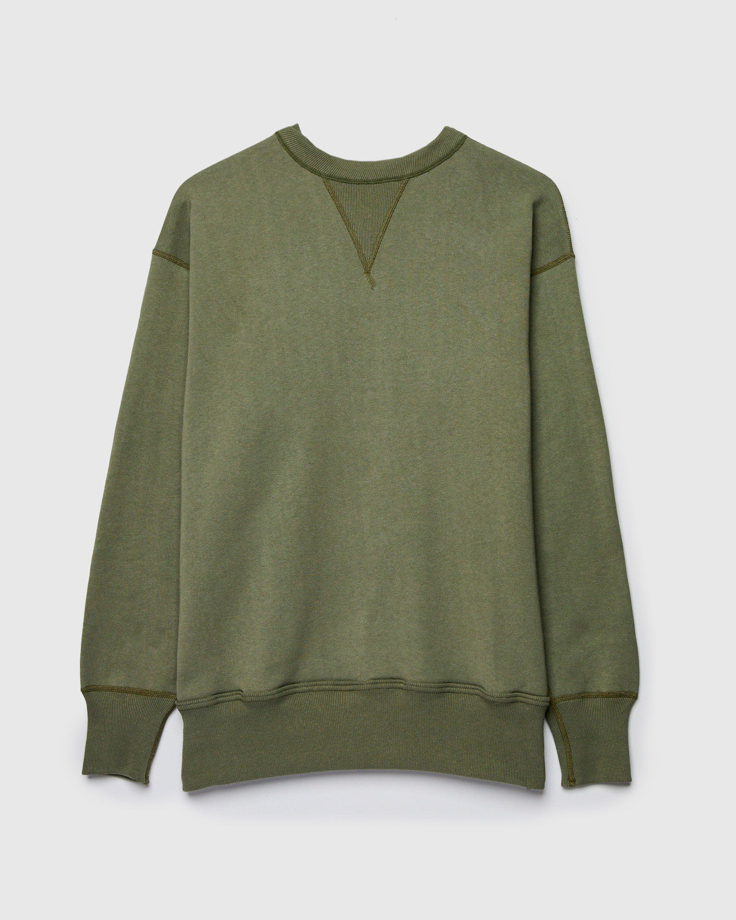 401 Loopwheel Sweatshirt in OD Green - Image 2