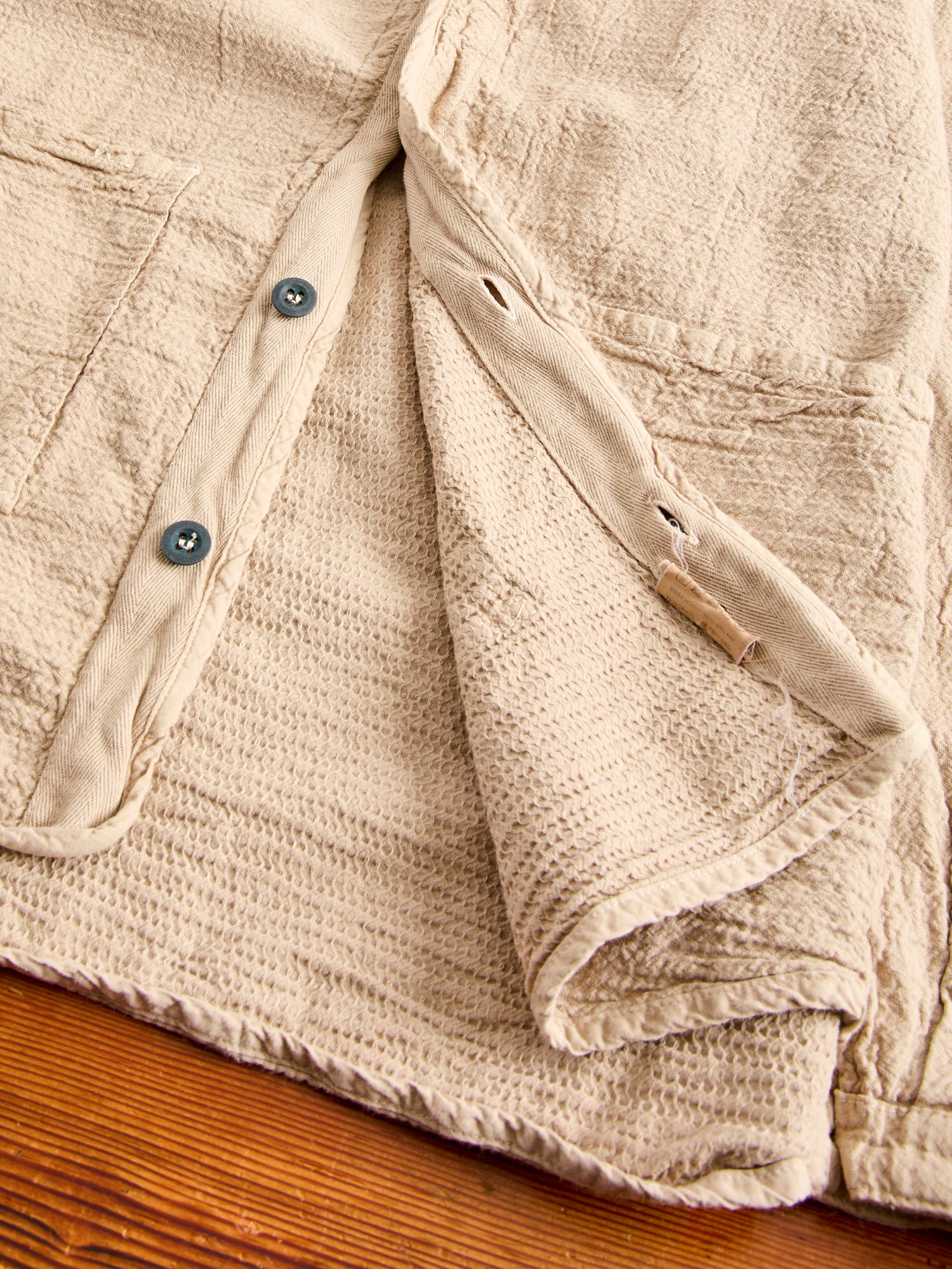 464 Webbing Fly Shirt in Coffee Wave Calico - Image 7
