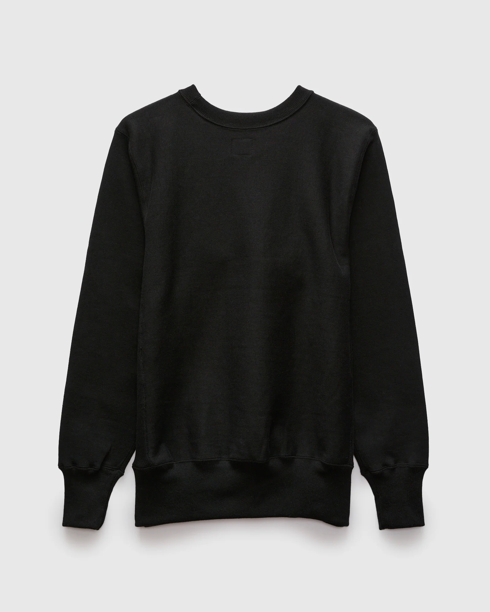 483 Reverse Weave Loopwheel Crewneck in Black - Image 3
