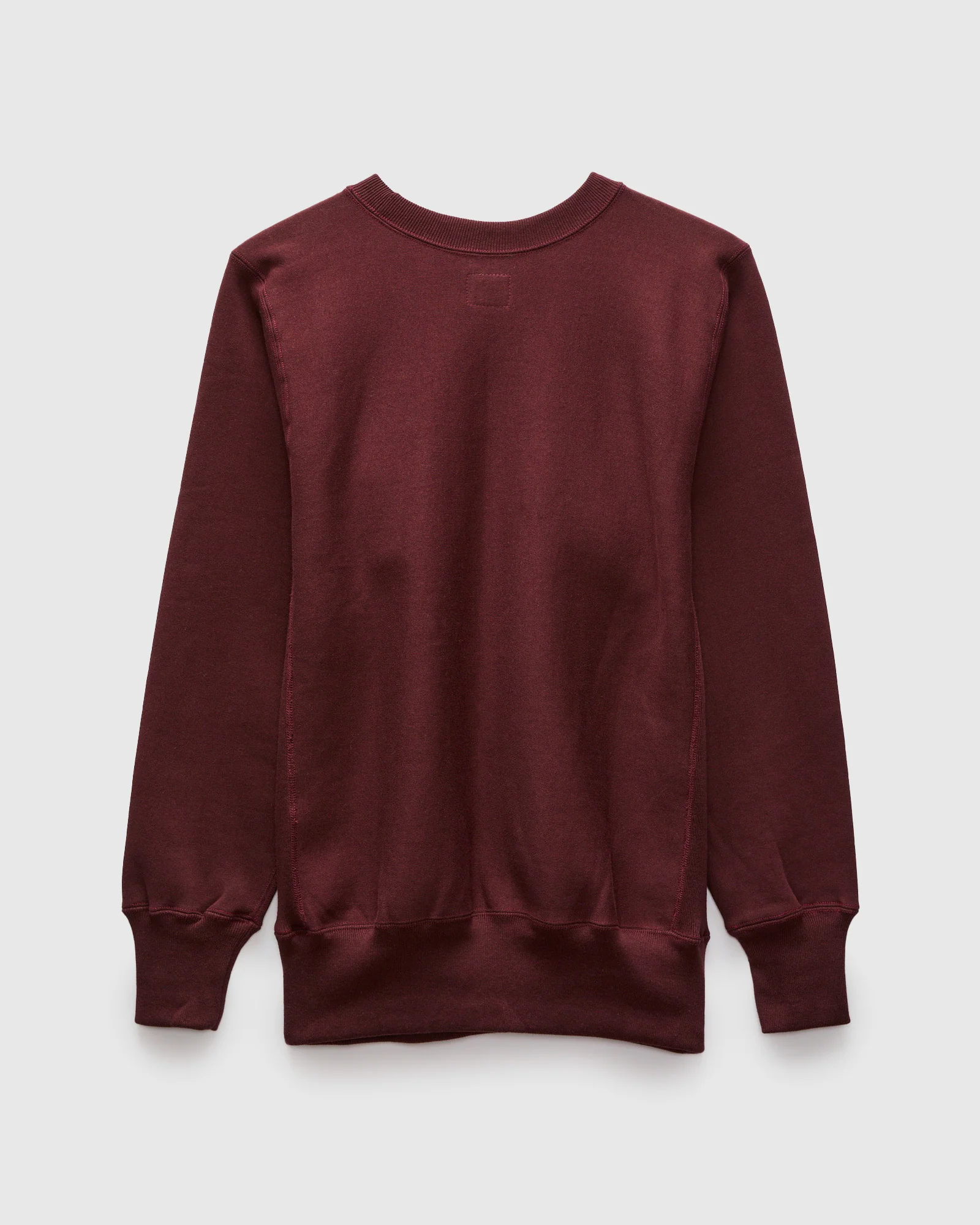 483 Reverse Weave Loopwheel Crewneck in Bordeaux - Image 3