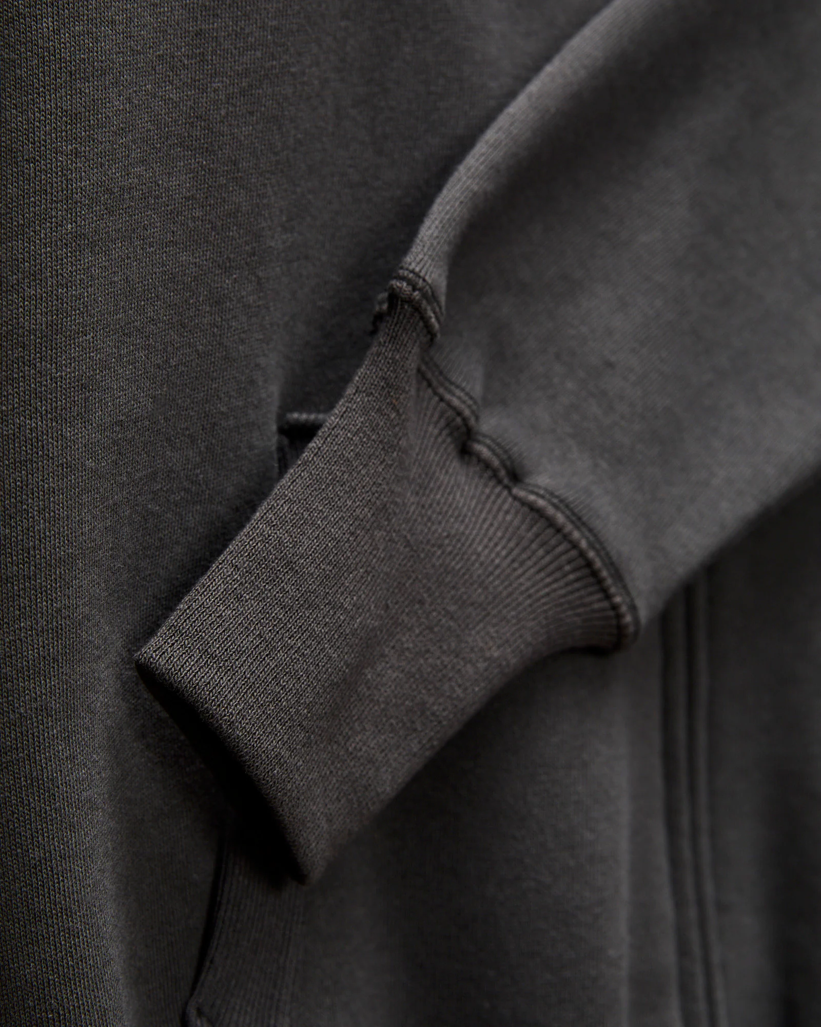 496 Freedom Sleeve Zip Hoodie in Ink Black - Image 5