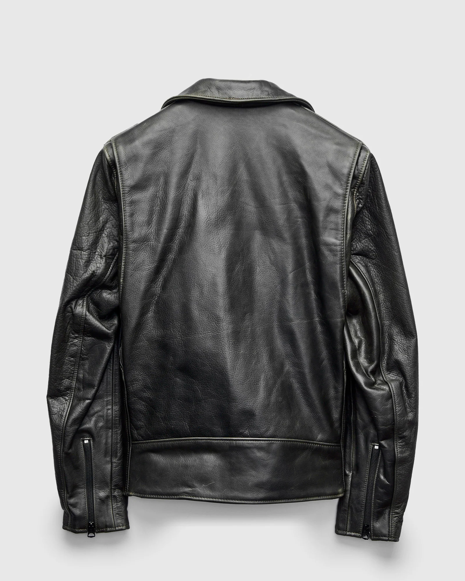 533 Pullup Cowhide Perfecto Jacket in Matte Black - Image 3