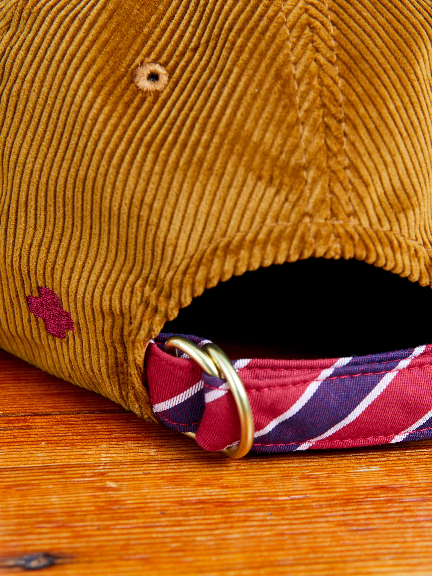6-Panel Corduroy Cap in Golden Brown - Image 5