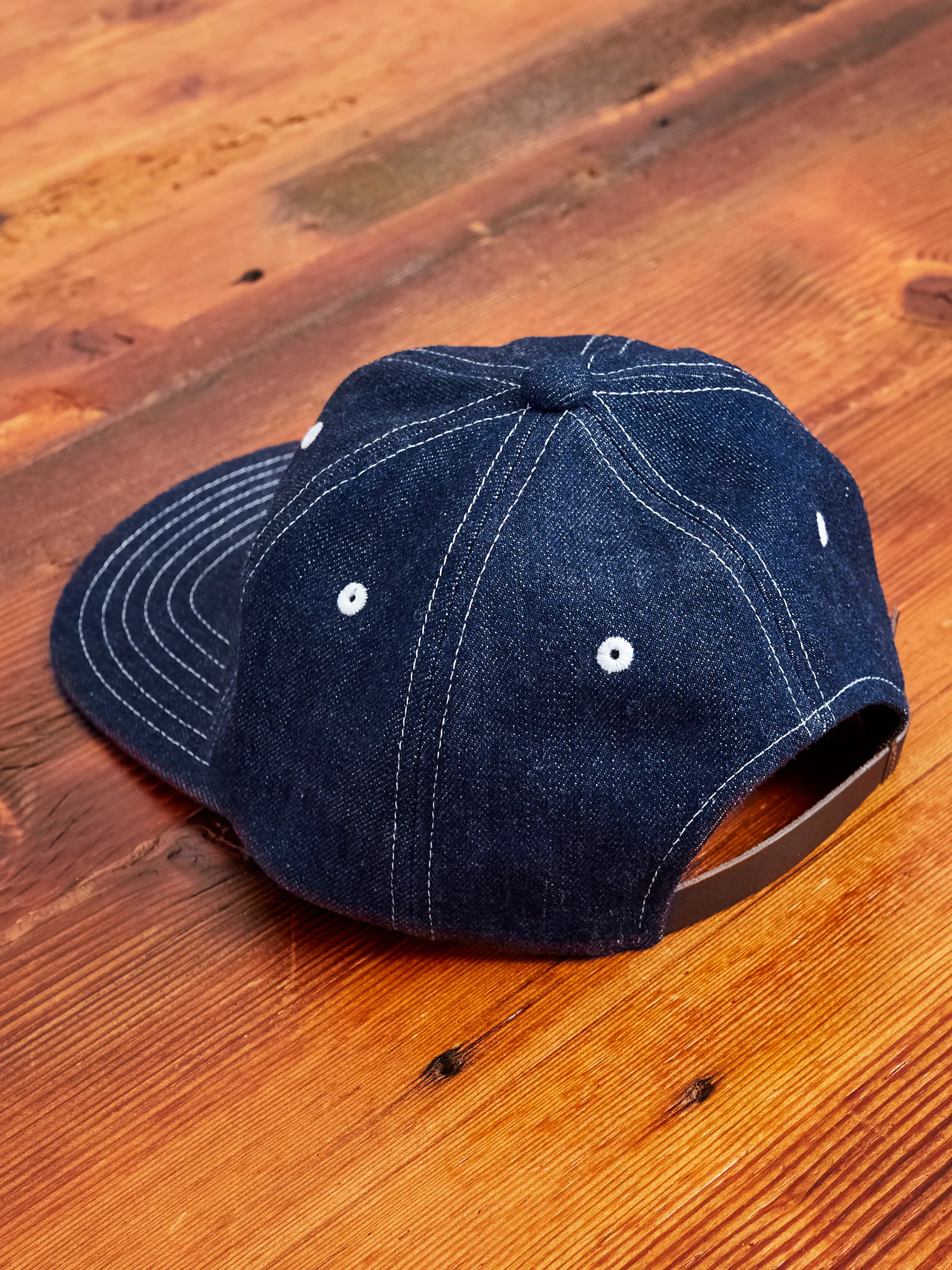 6-Panel Denim Cap in Indigo - Image 2