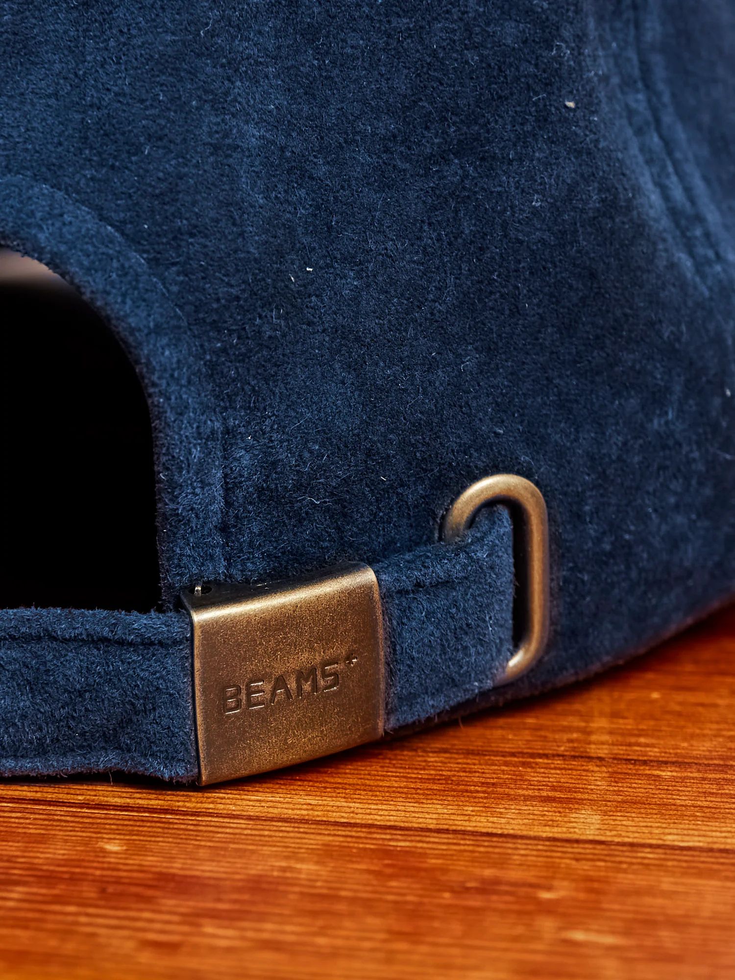 6-Panel Suede Cap in Navy - Image 4