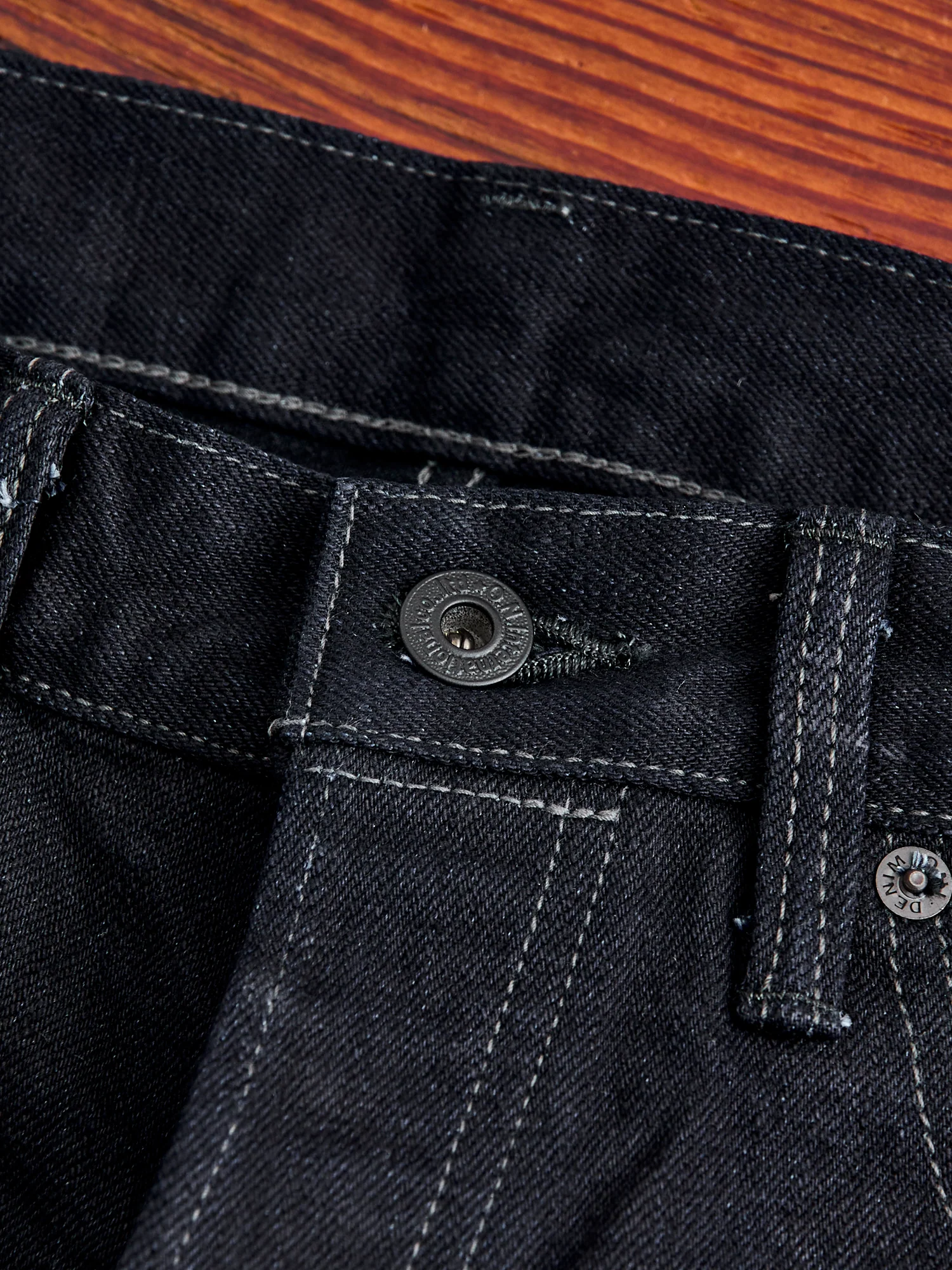 622-14BLK "Indigo Black" 14oz Selvedge Denim - Relaxed Tapered Fit - Image 7