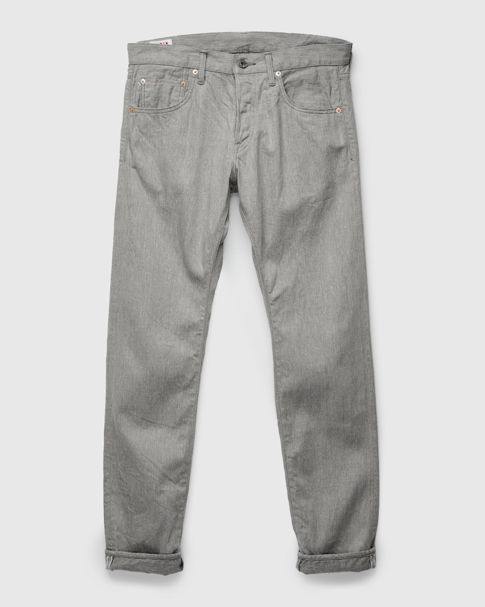 622-Moku "Heather Grey" 11oz Selvedge Denim - Relaxed Tapered Fit - Image 2