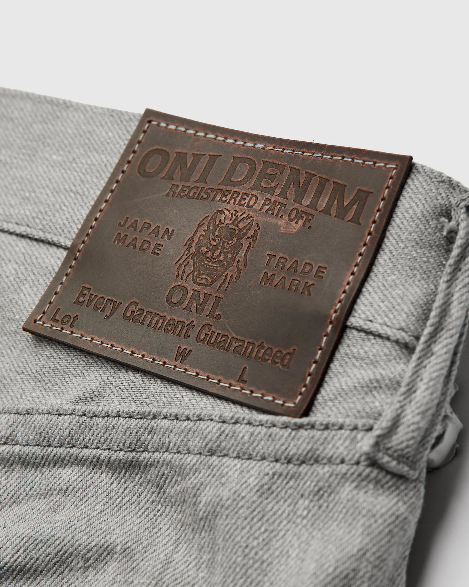 622-Moku "Heather Grey" 11oz Selvedge Denim - Relaxed Tapered Fit - Image 6