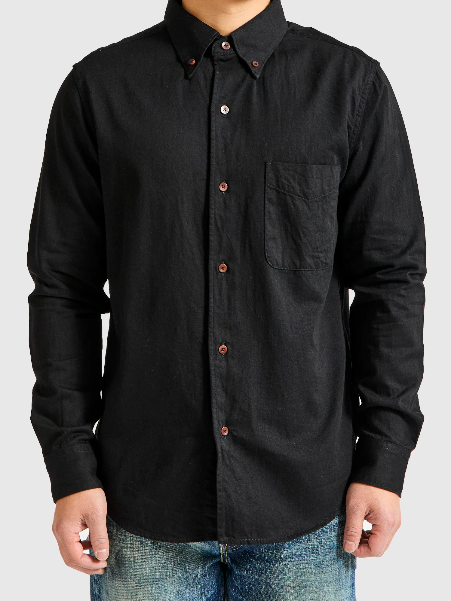 6oz Twill Workshirt in Black - Image 2