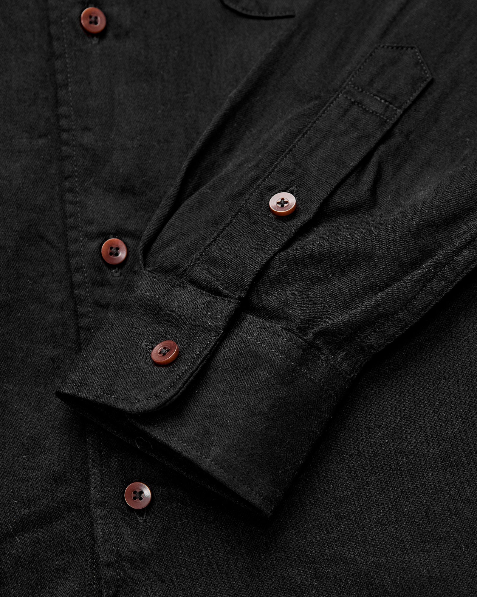 6oz Twill Workshirt in Black - Image 6