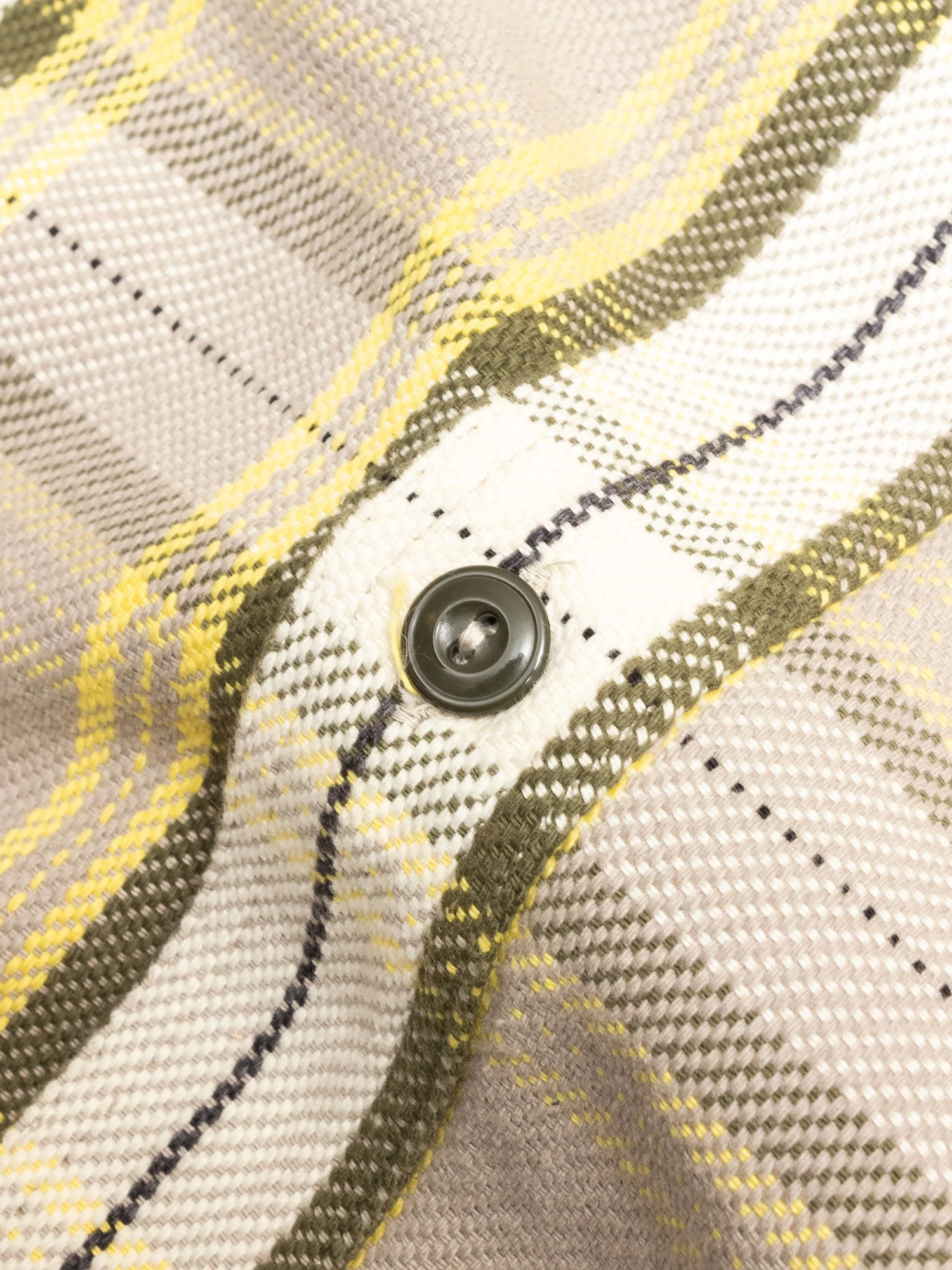 720WS Heavy Flannel Shirt in Beige - Image 4