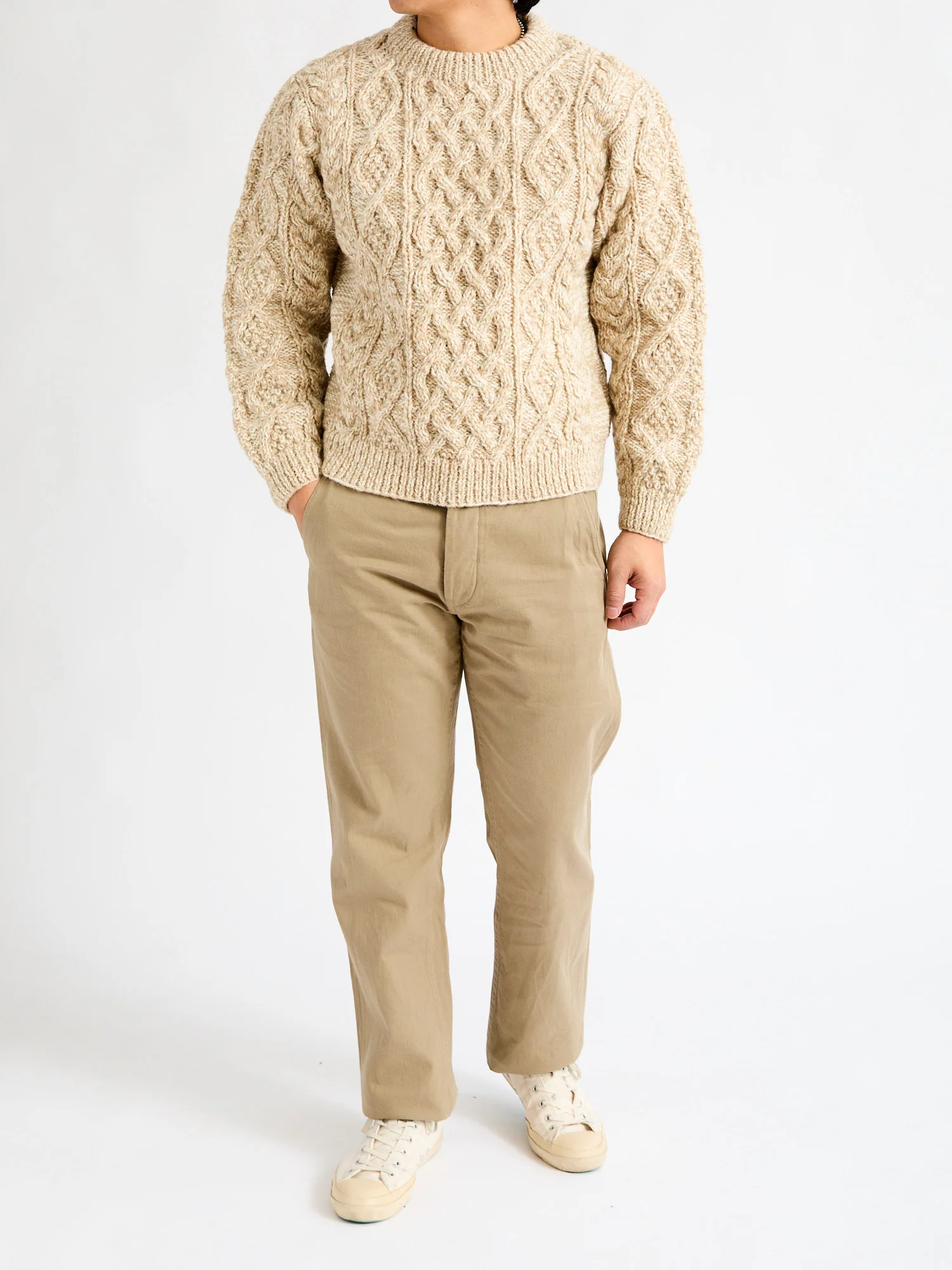 9.5oz Selvedge Chino in Khaki Beige - Image 12