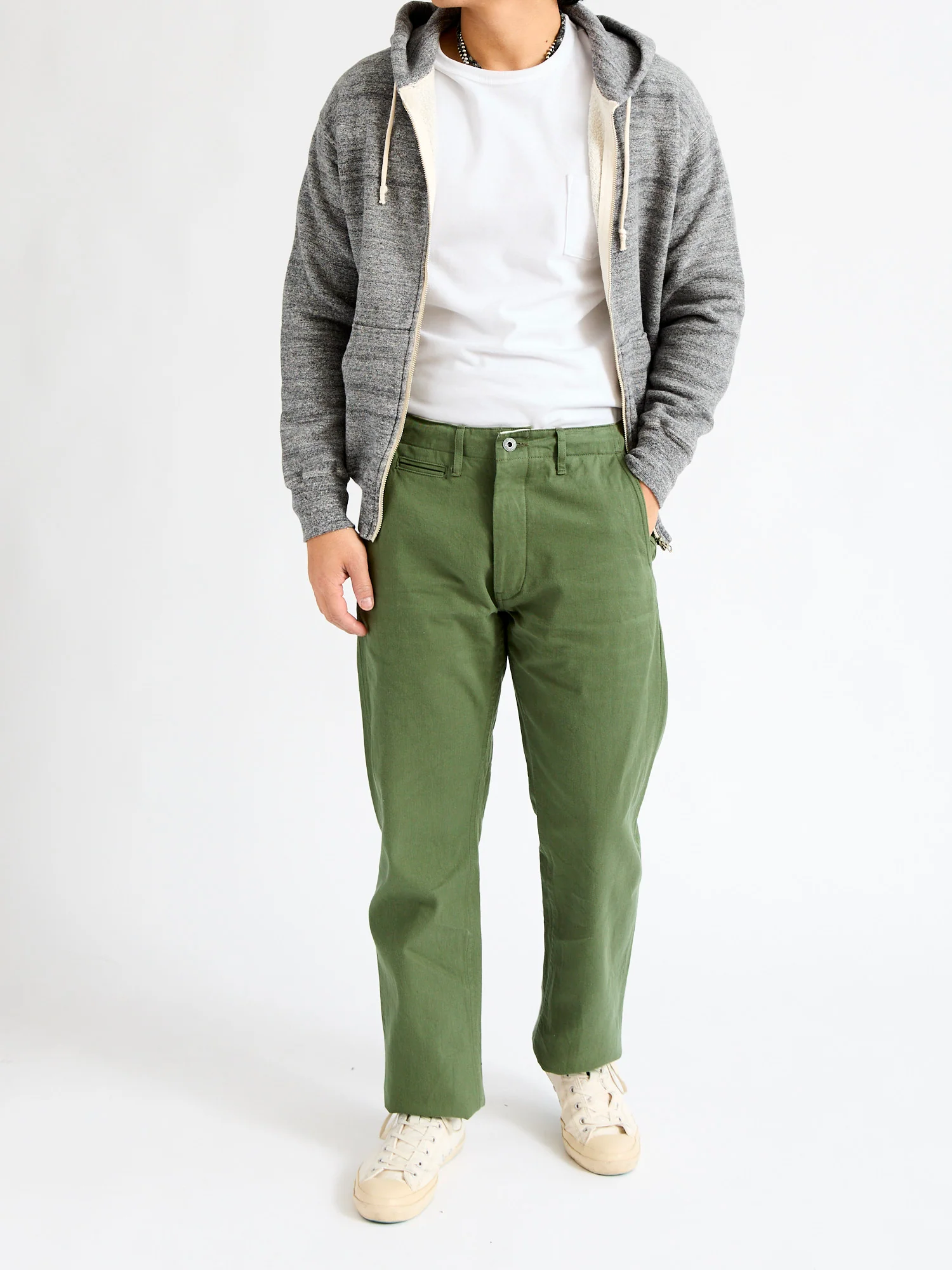 9.5oz Selvedge Chino in Light Olive - Image 12