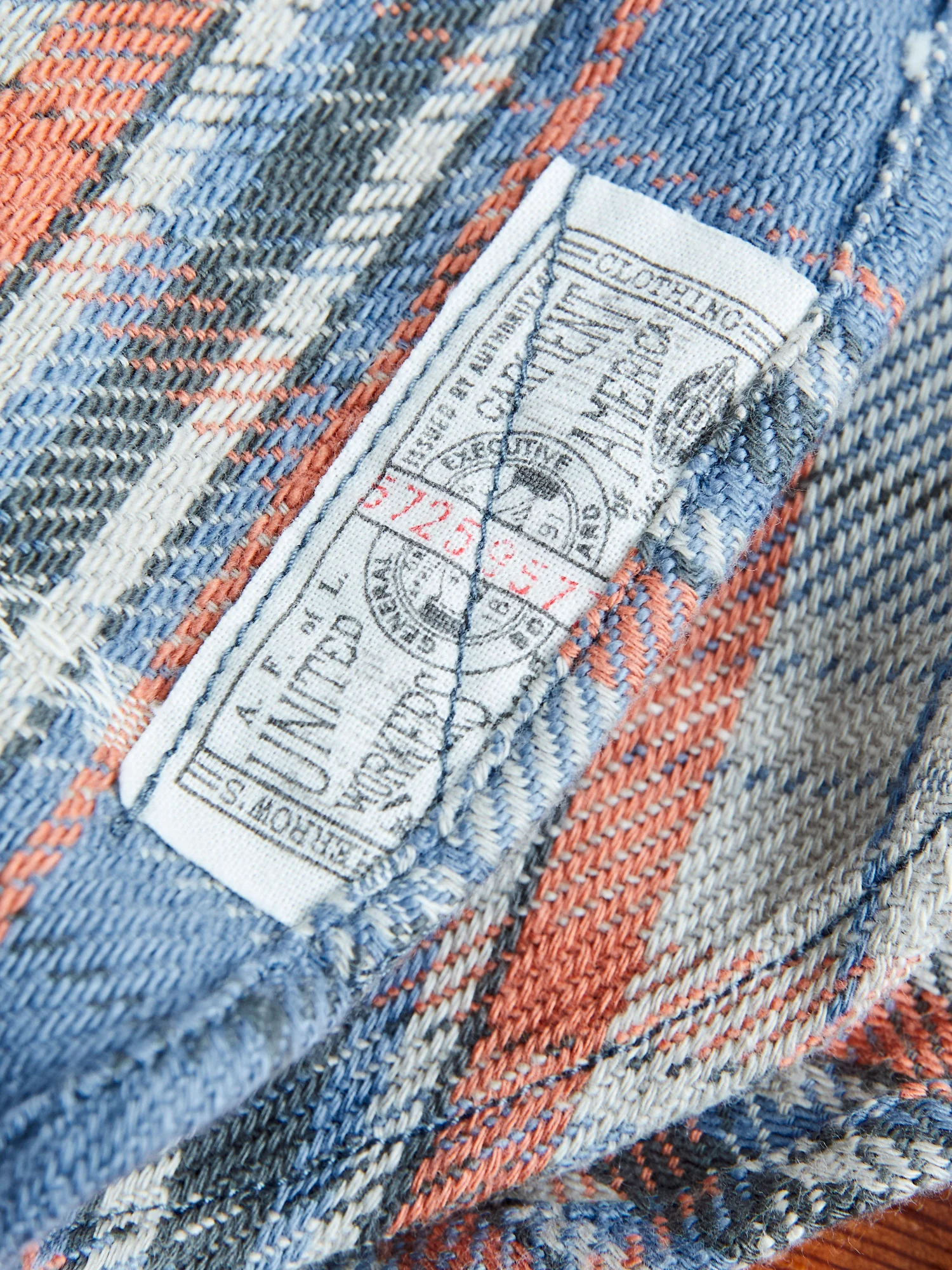 750WS Heavy Flannel Shirt in Blue - Image 10