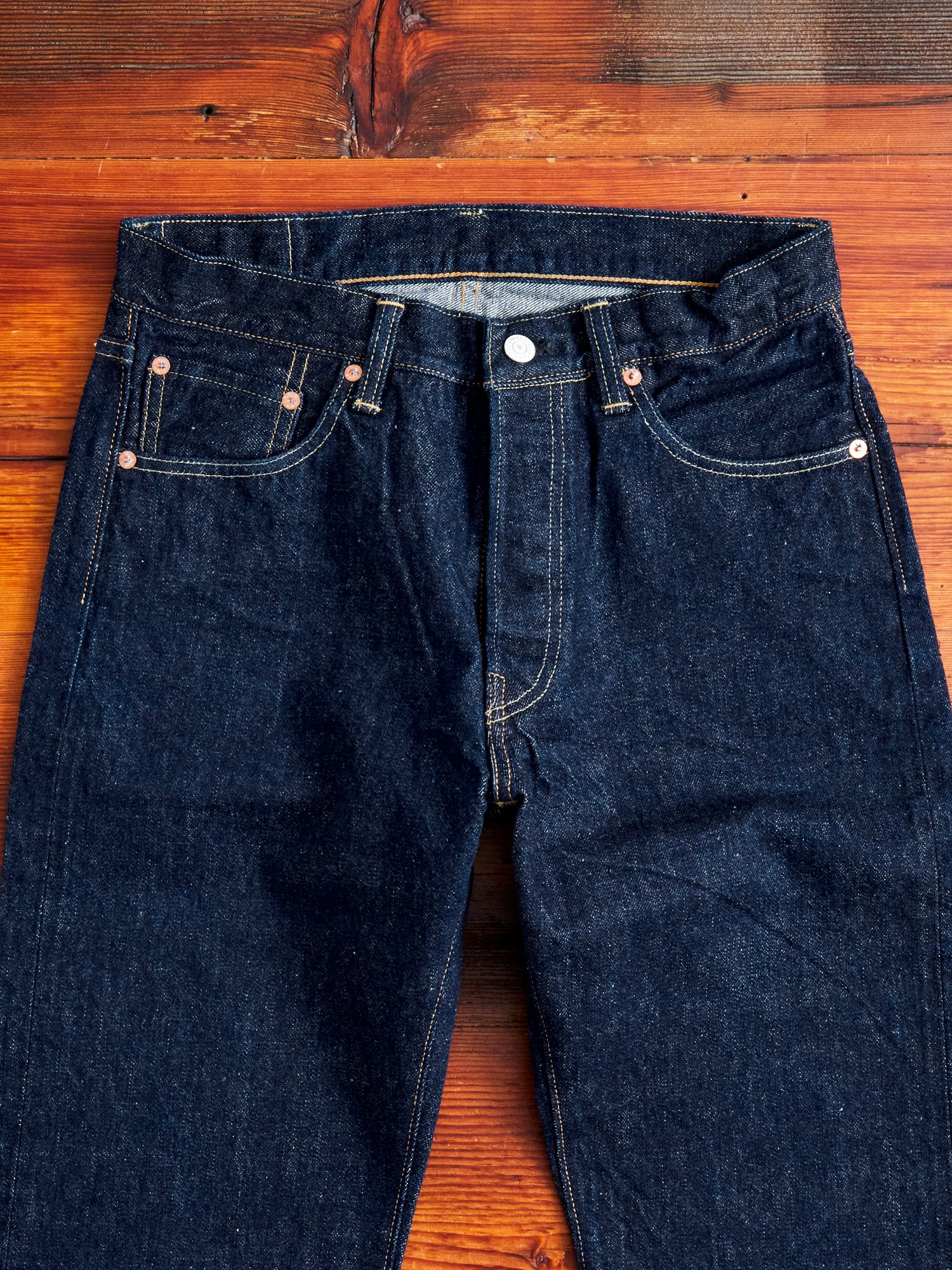 800XX 14.5oz Rinsed Selvedge Denim - Regular Straight Fit - Image 5