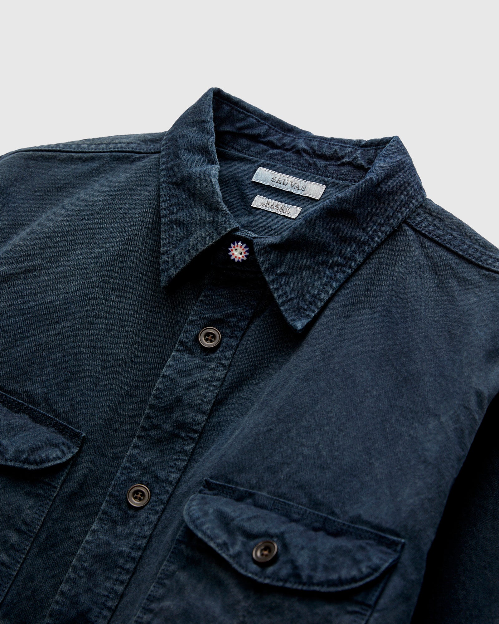 8oz Canvas Flap Workshirt in Logwood - Image 4