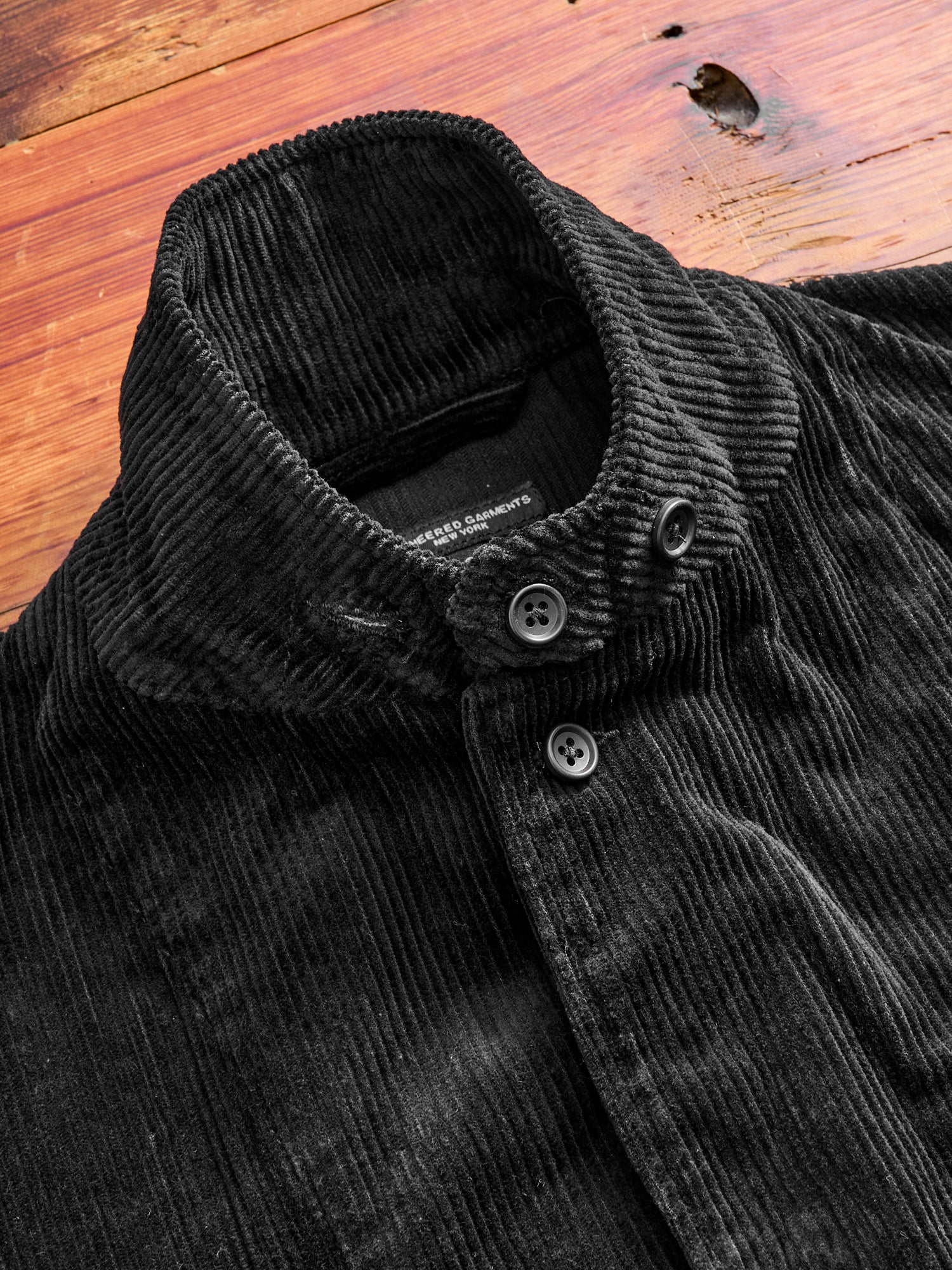 8W Corduroy Loiter Jacket in Black - Image 9