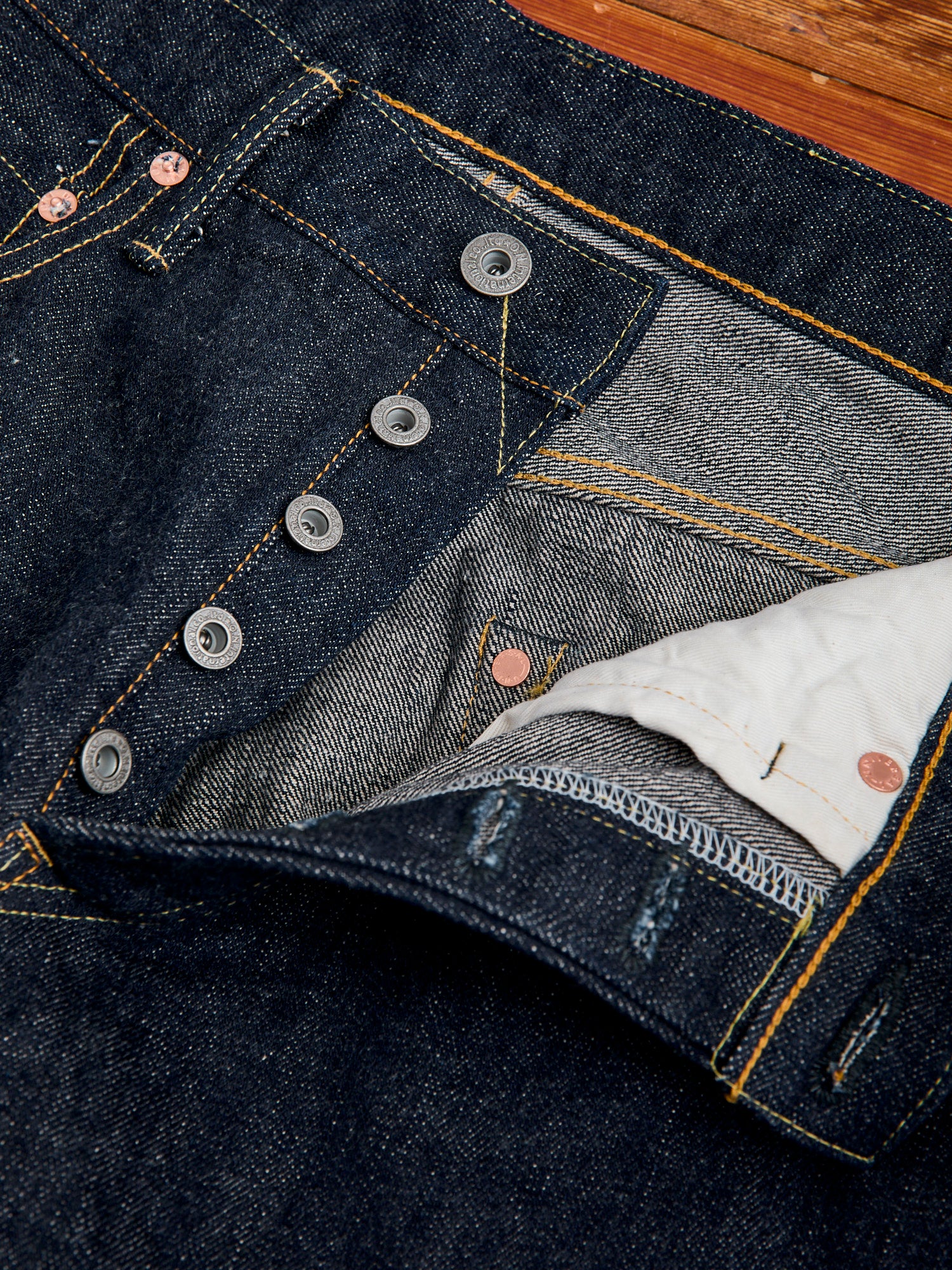 902 "Sleeping Demon" Natural Indigo 15.5oz Selvedge Denim - High Tapered Fit - Image 10
